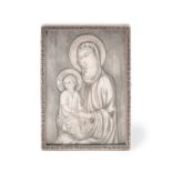 AN ENGRAVED DEVOTIONAL MINIATURE , Italy, 20th century