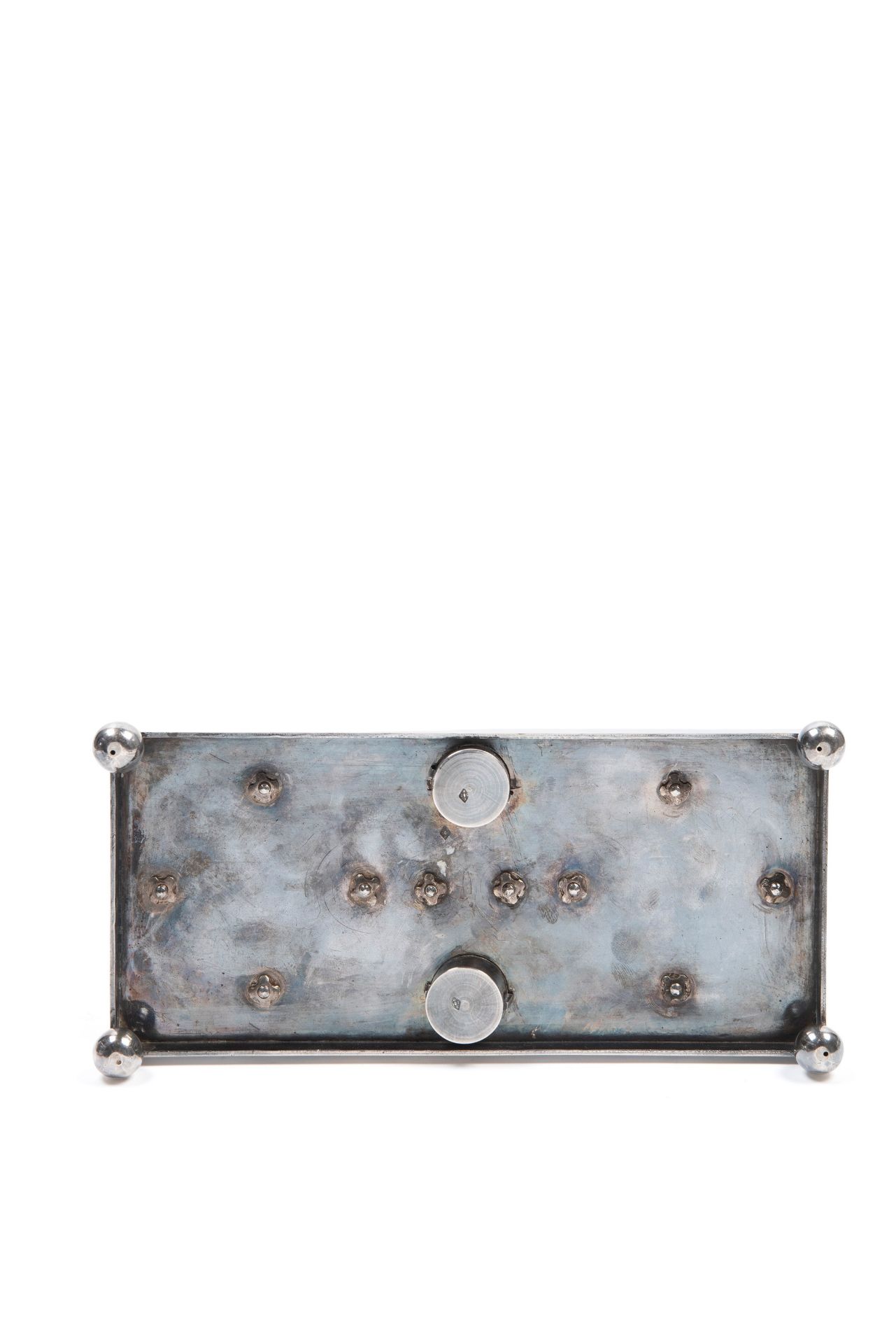 SILVER CRUET SET WITH CRYSTAL BOTTLES, France, 19th century - Bild 3 aus 3