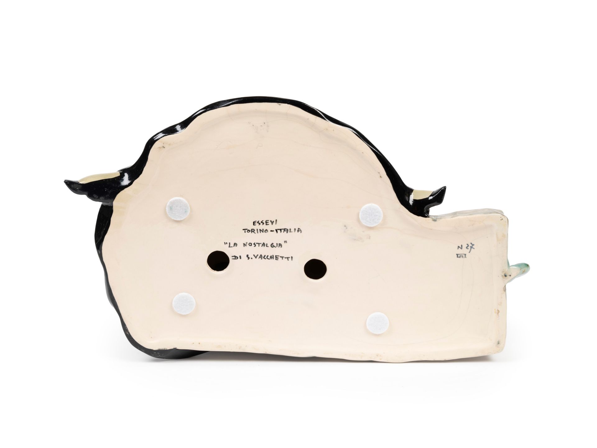 Polychrome Earthenware Sculpture Depicting Nostalgia, Turin, 20th century - Bild 3 aus 3