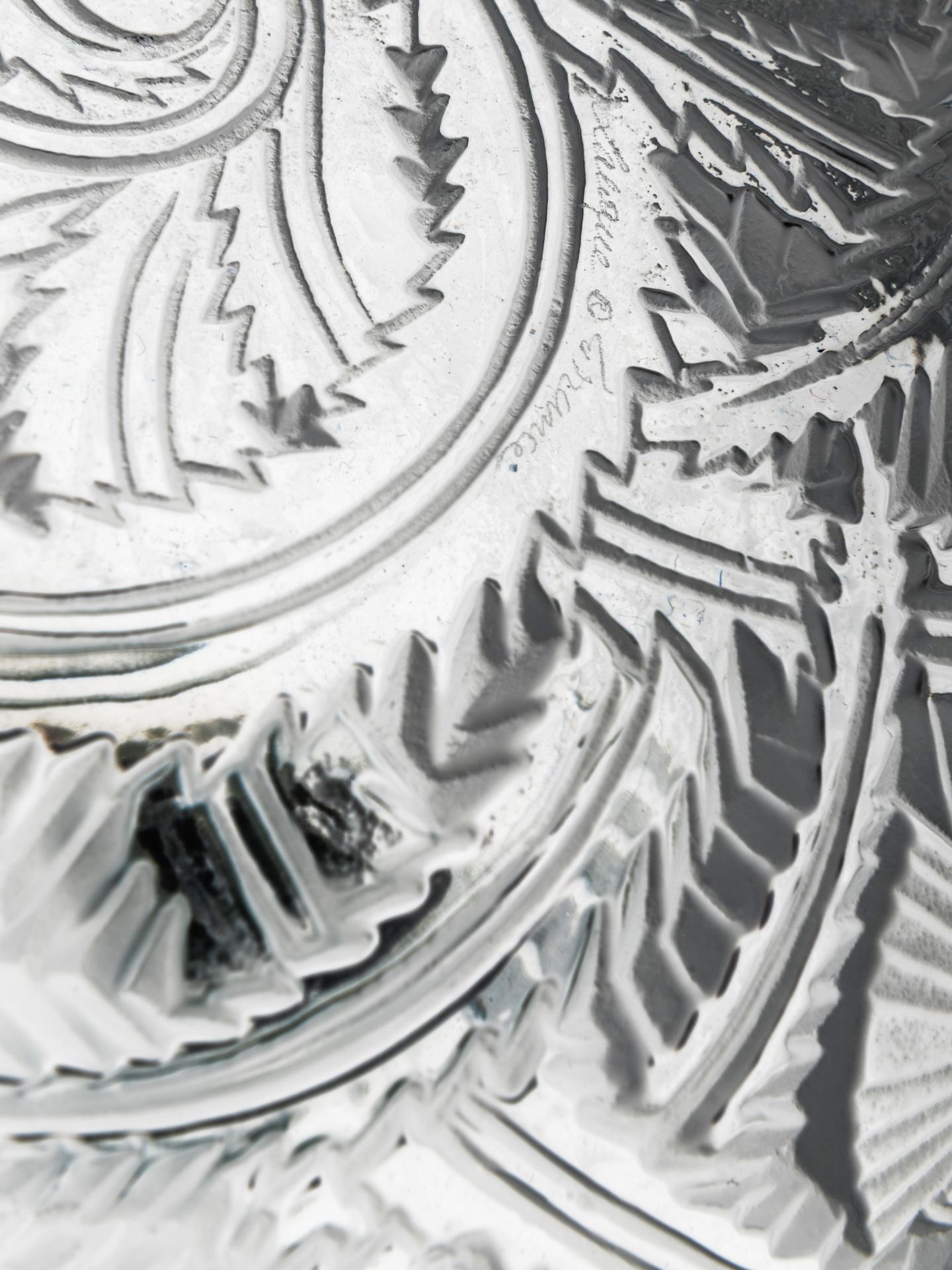 A "PINSONS" CRYSTAL BOWL, 20th century - Bild 2 aus 2