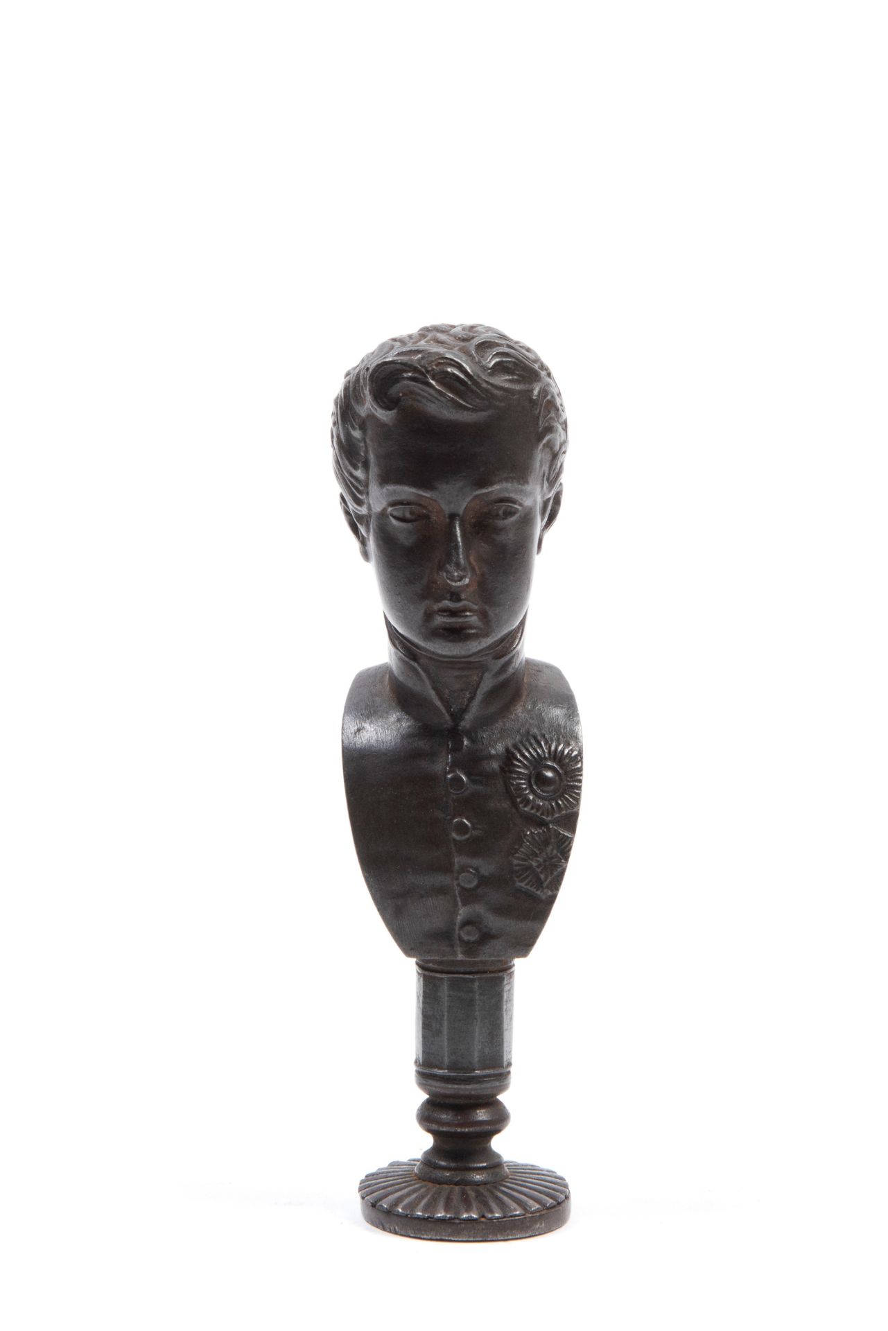 IRON SEAL DEPICTING THE BUST OF NAPOLEON, DUKE OF REICHSTADT, France, first half of the 19th century