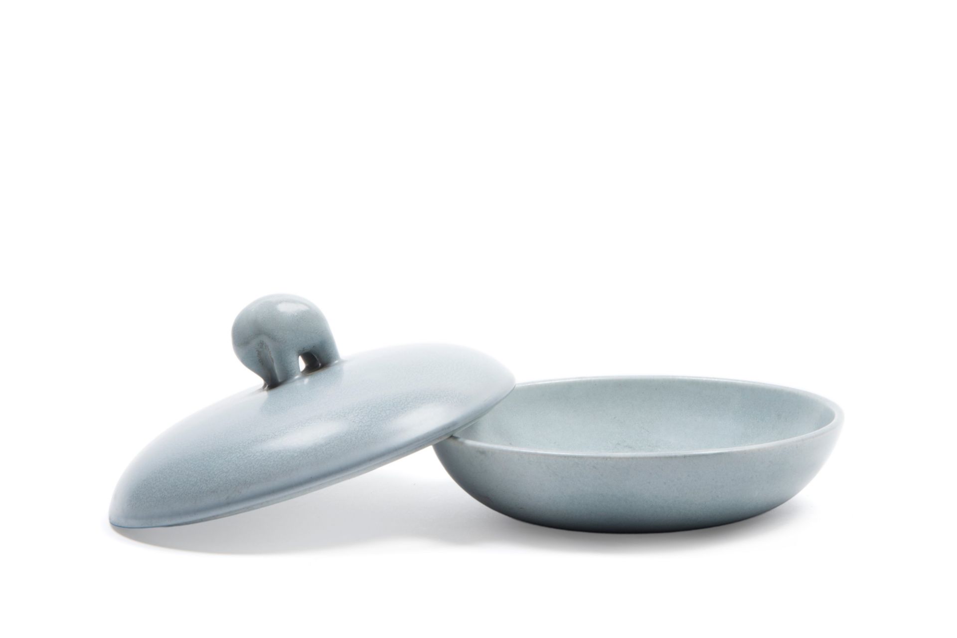 ROUND CERAMIC BOX, LAVENO MANUFACTURE, 1930sâ€“40s - Bild 2 aus 3