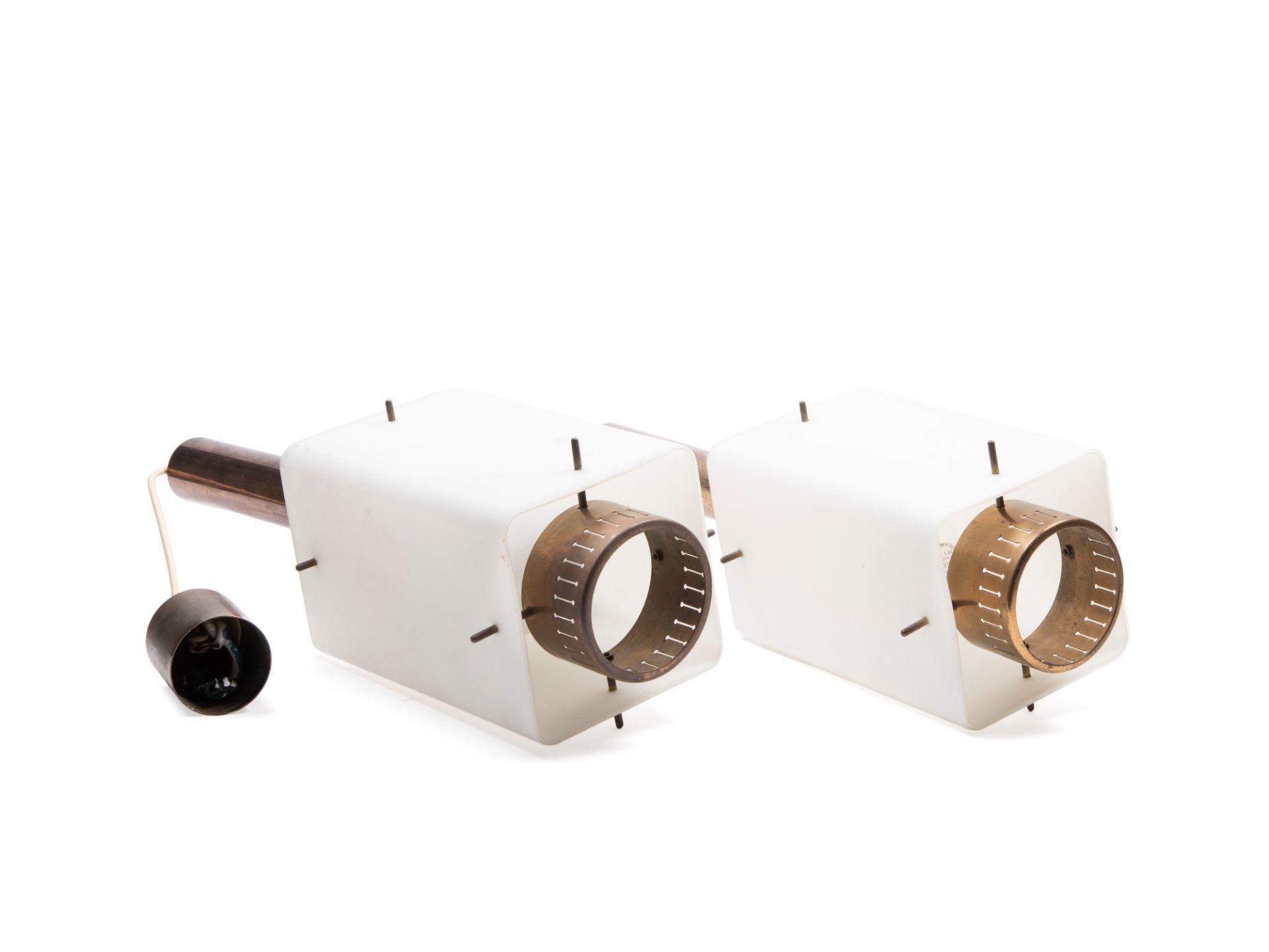 TWO-LIGHT CHANDELIERS, 20th century - Bild 3 aus 4