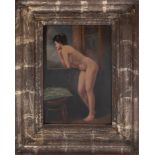 NUDE WOMAN LEANING OUT OF A WINDOW, Roman School, 1920sâ€“1930s