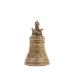 BRONZE MODEL OF THE BELL OF ST. PETER, Rome, 19th century