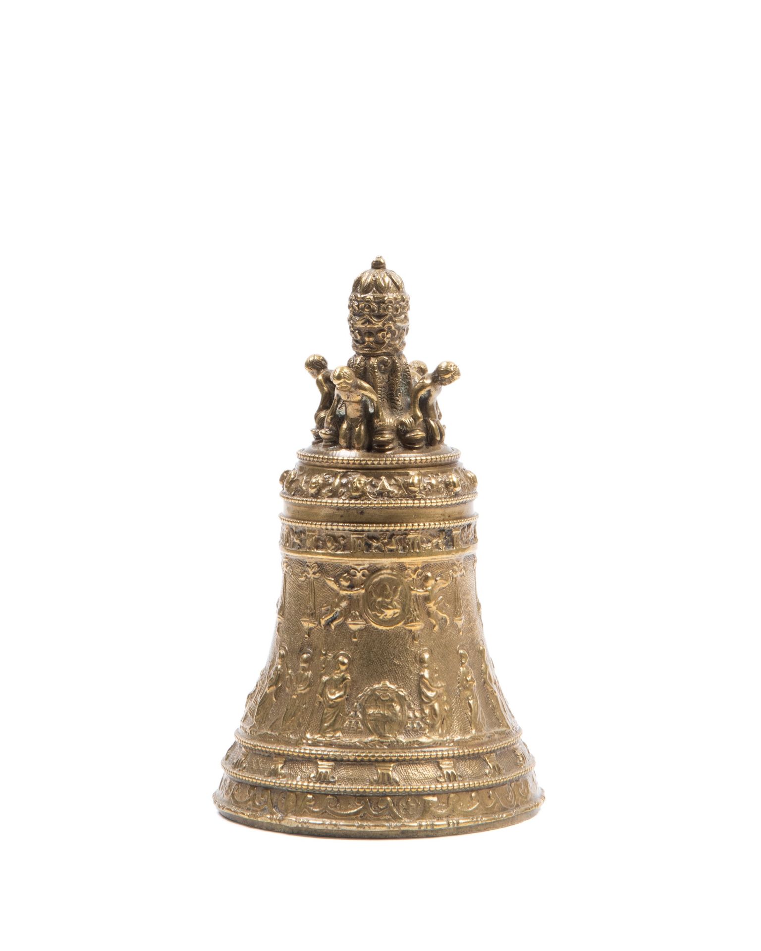 BRONZE MODEL OF THE BELL OF ST. PETER, Rome, 19th century
