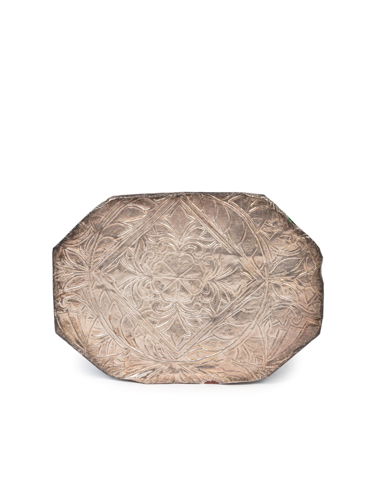 SILVER AND ENAMEL SCULPTURE DEPICTING SULTAN WITH ATTENDANT, India, 20th century - Bild 3 aus 3