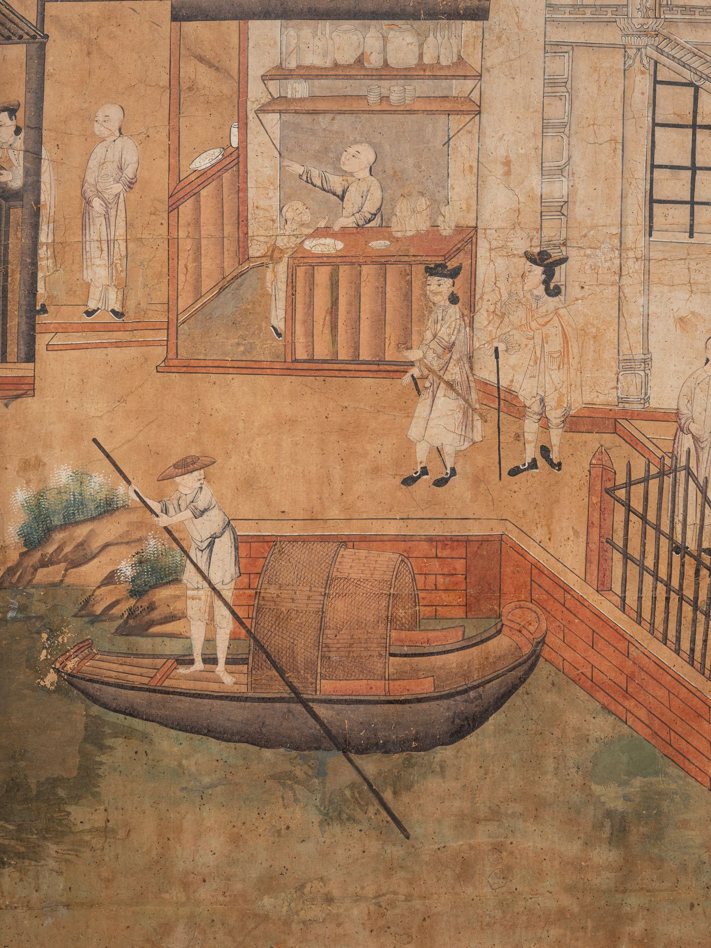 SEVENTEEN LARGE PANELS ON PAPER, China, Qing dynasty, 18th century - Bild 25 aus 27