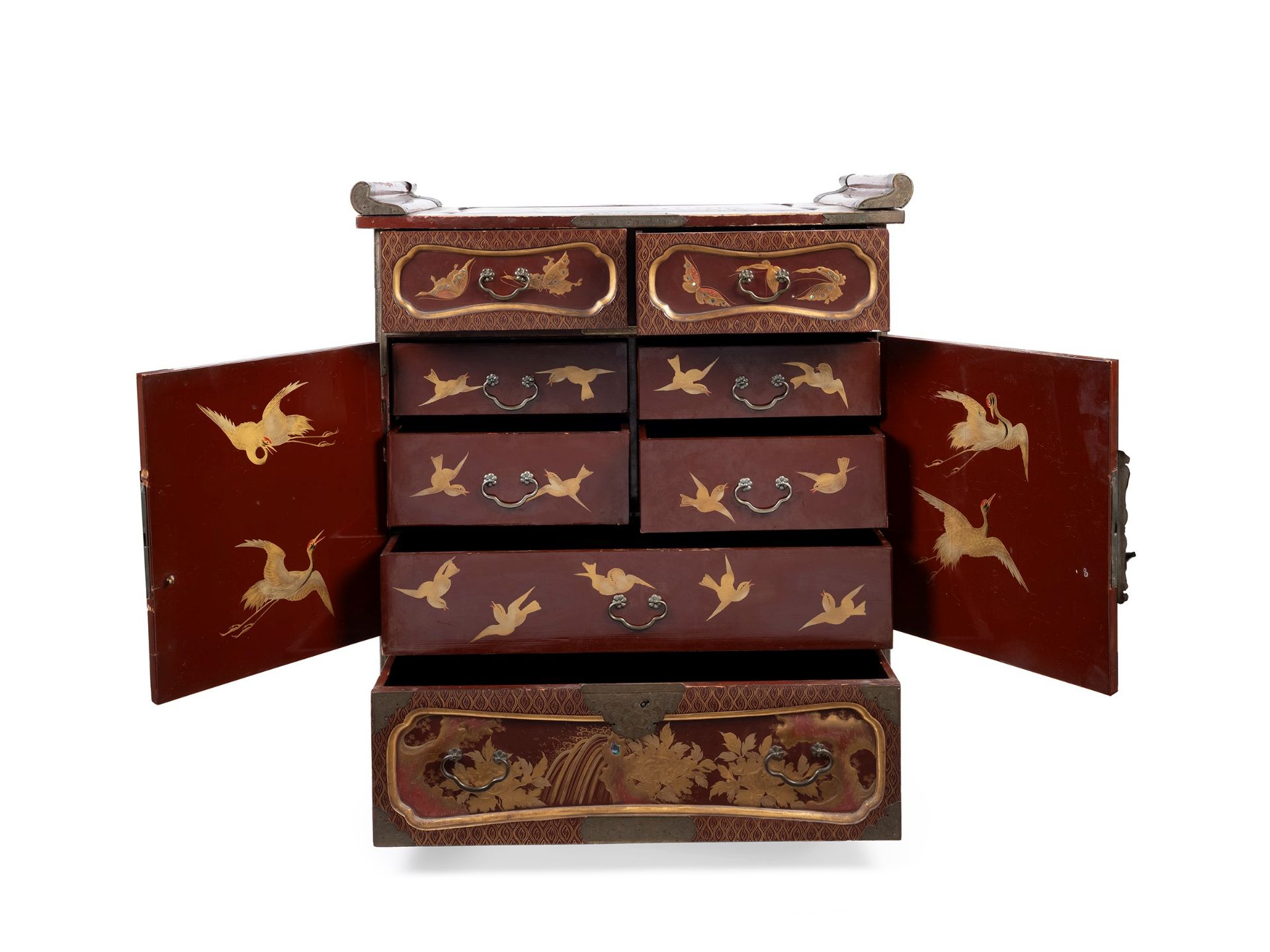 A LACQUERED CABINET, Japan, Meiji period (1868-1912) - Bild 2 aus 6