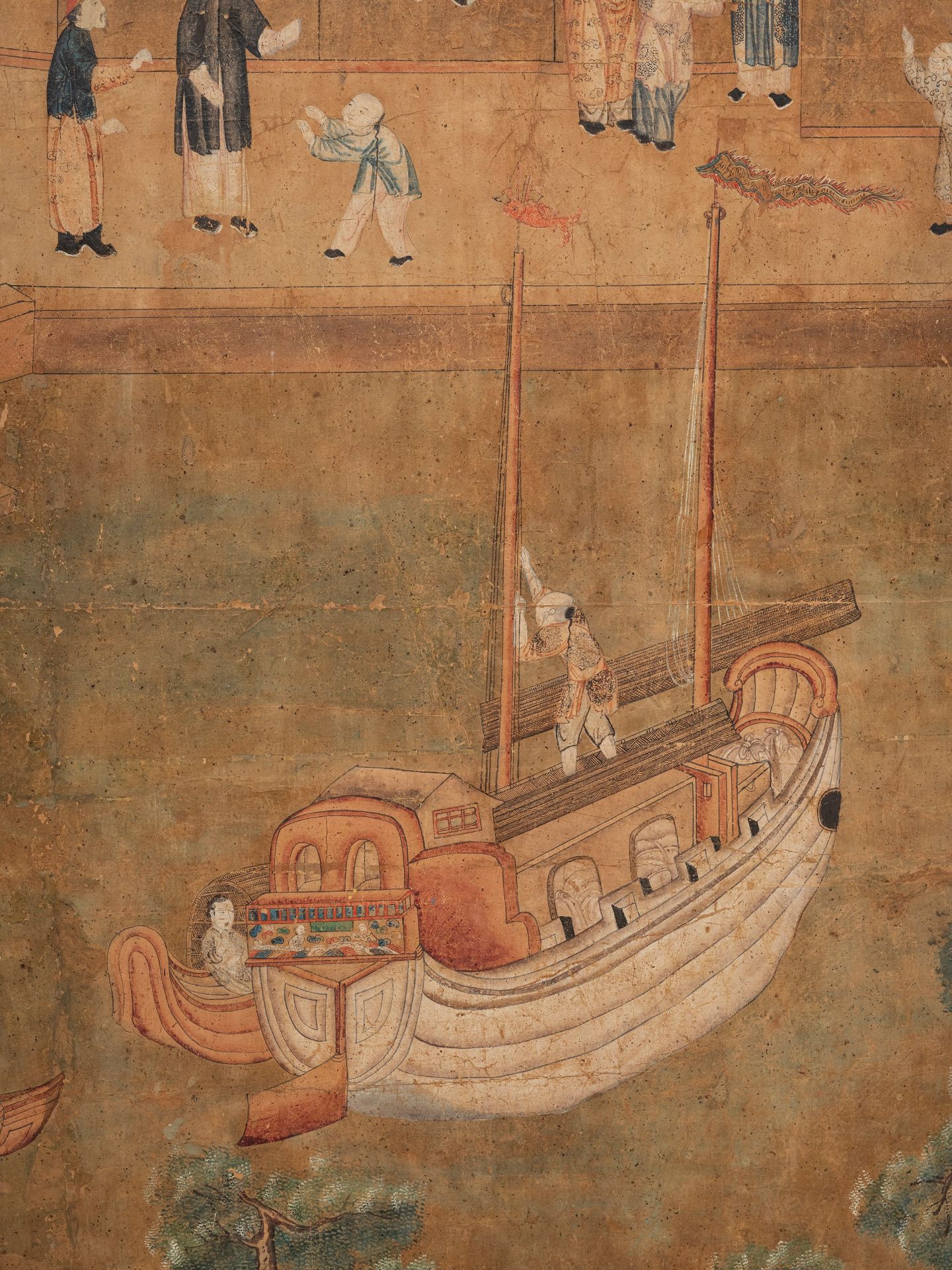 SEVENTEEN LARGE PANELS ON PAPER, China, Qing dynasty, 18th century - Bild 11 aus 27