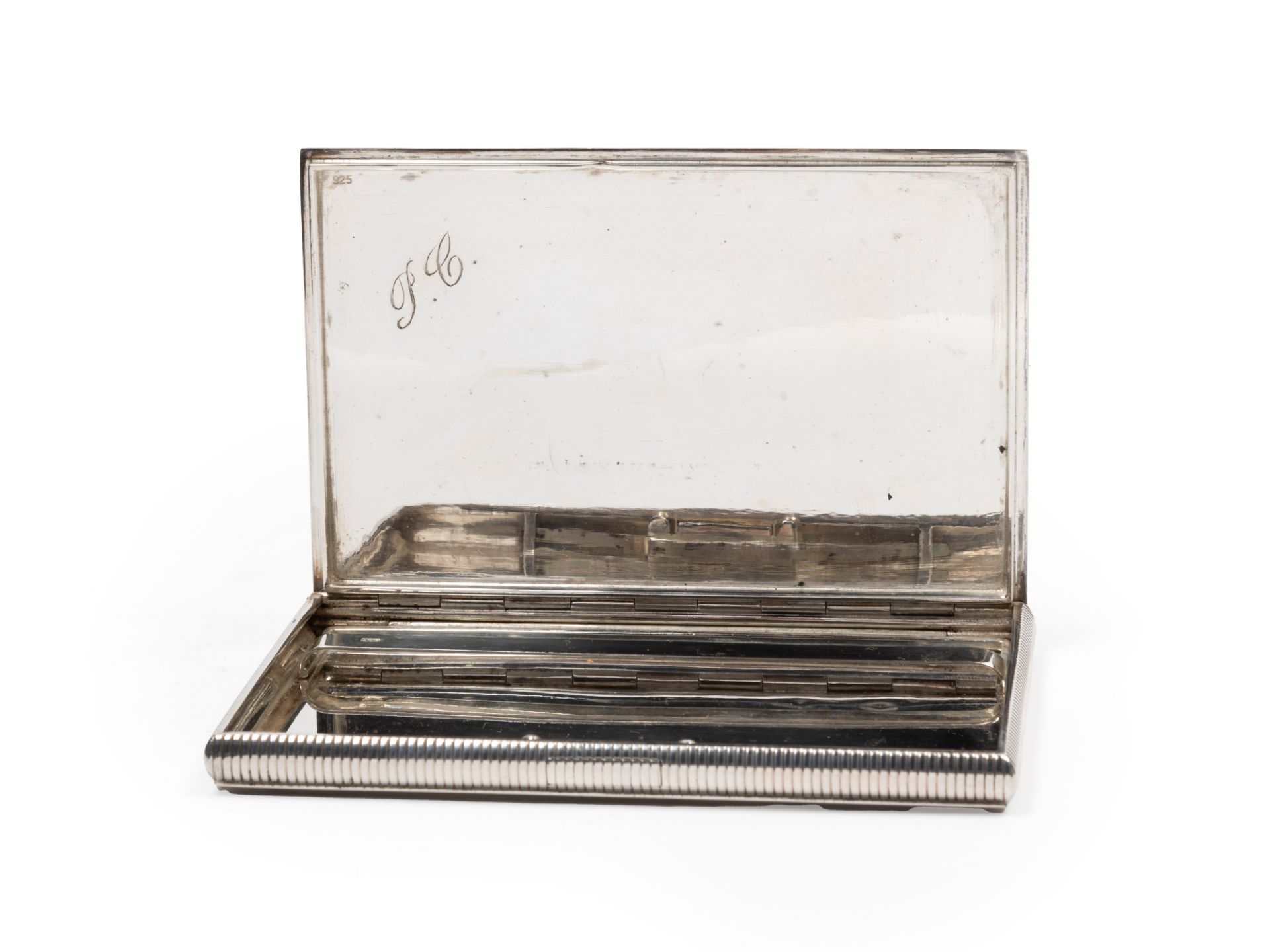 SILVER CIGARETTE CASE, 20th century - Bild 2 aus 2