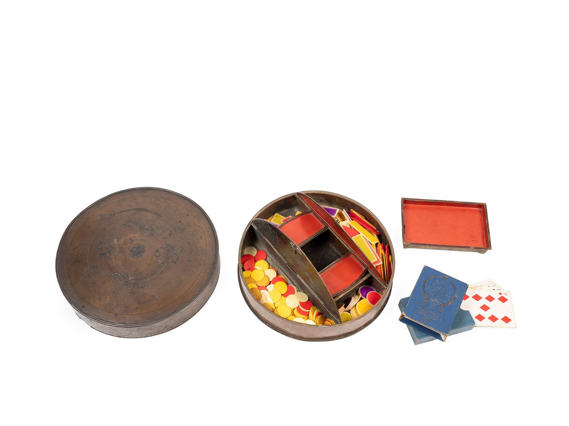 A METAL GAME BOX, China, 19th/20th century - Bild 3 aus 3