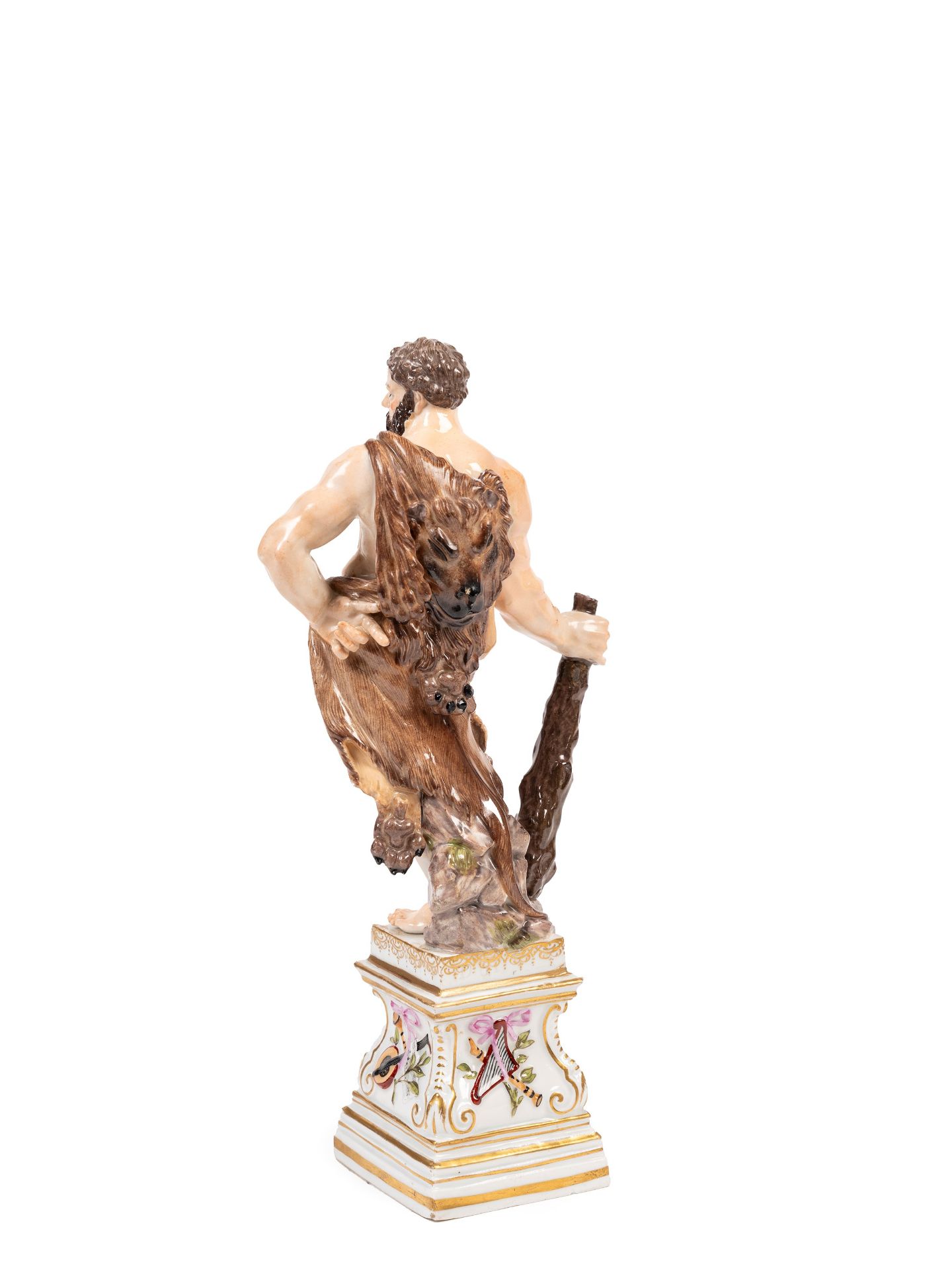 PORCELAIN SCULPTURE DEPICTING HERCULES, Meissen, late 18th century - Bild 2 aus 3