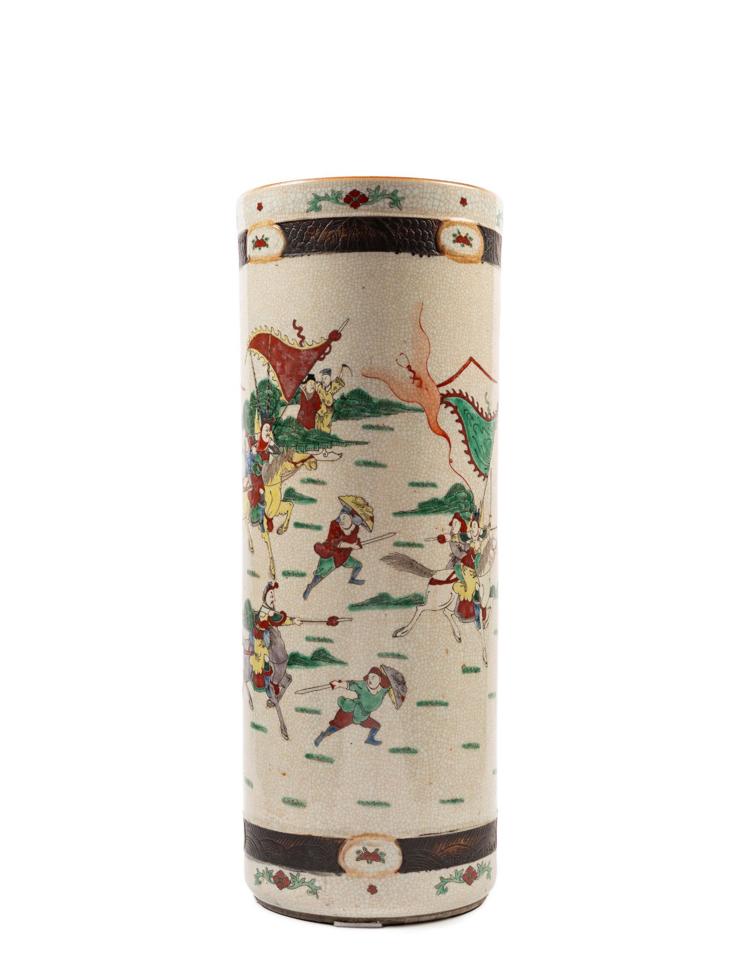 A LARGE NANKIN PORCELAIN UMBRELLA-STAND, China, Republic Period (1912-1949)