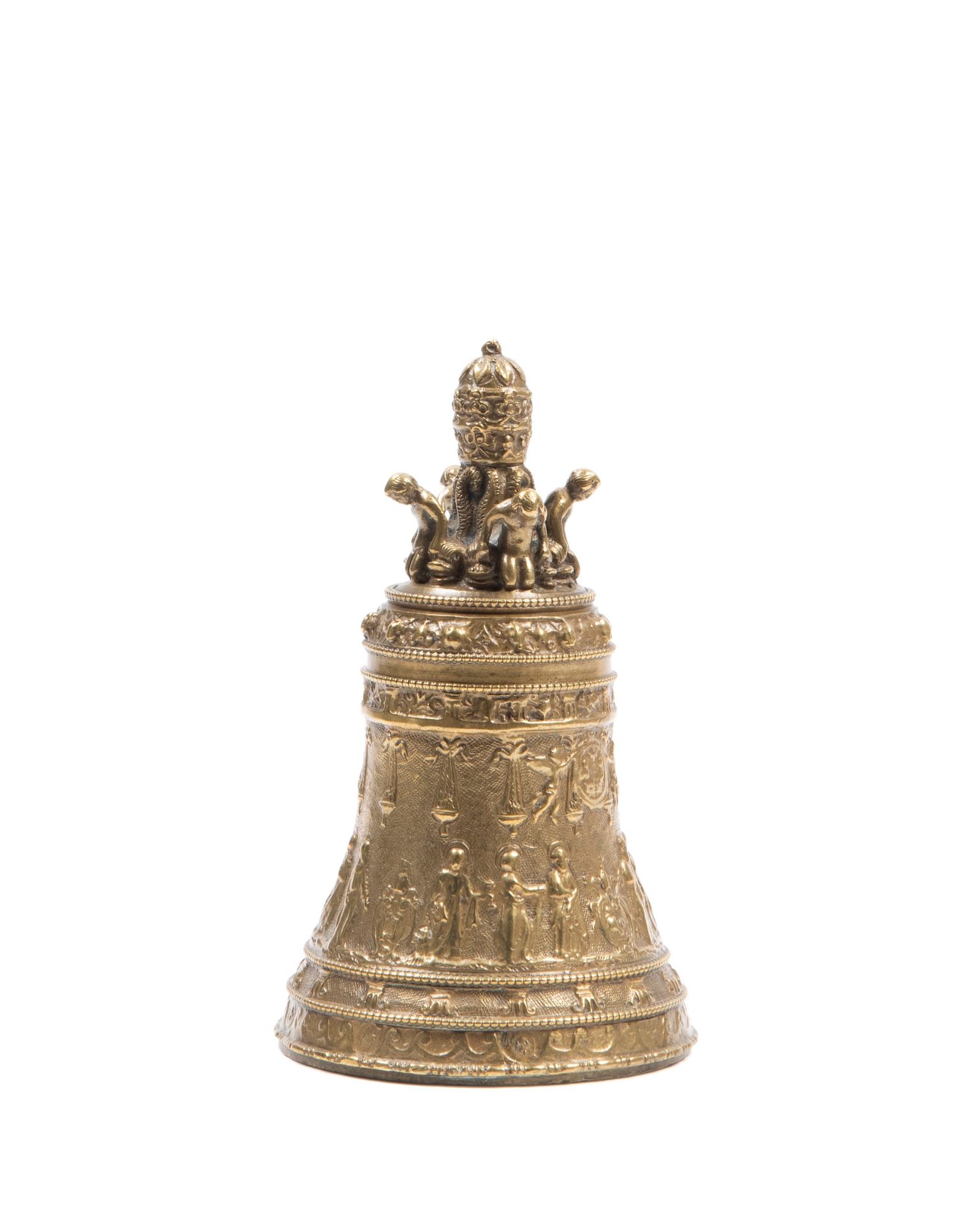 BRONZE MODEL OF THE BELL OF ST. PETER, Rome, 19th century - Bild 2 aus 3