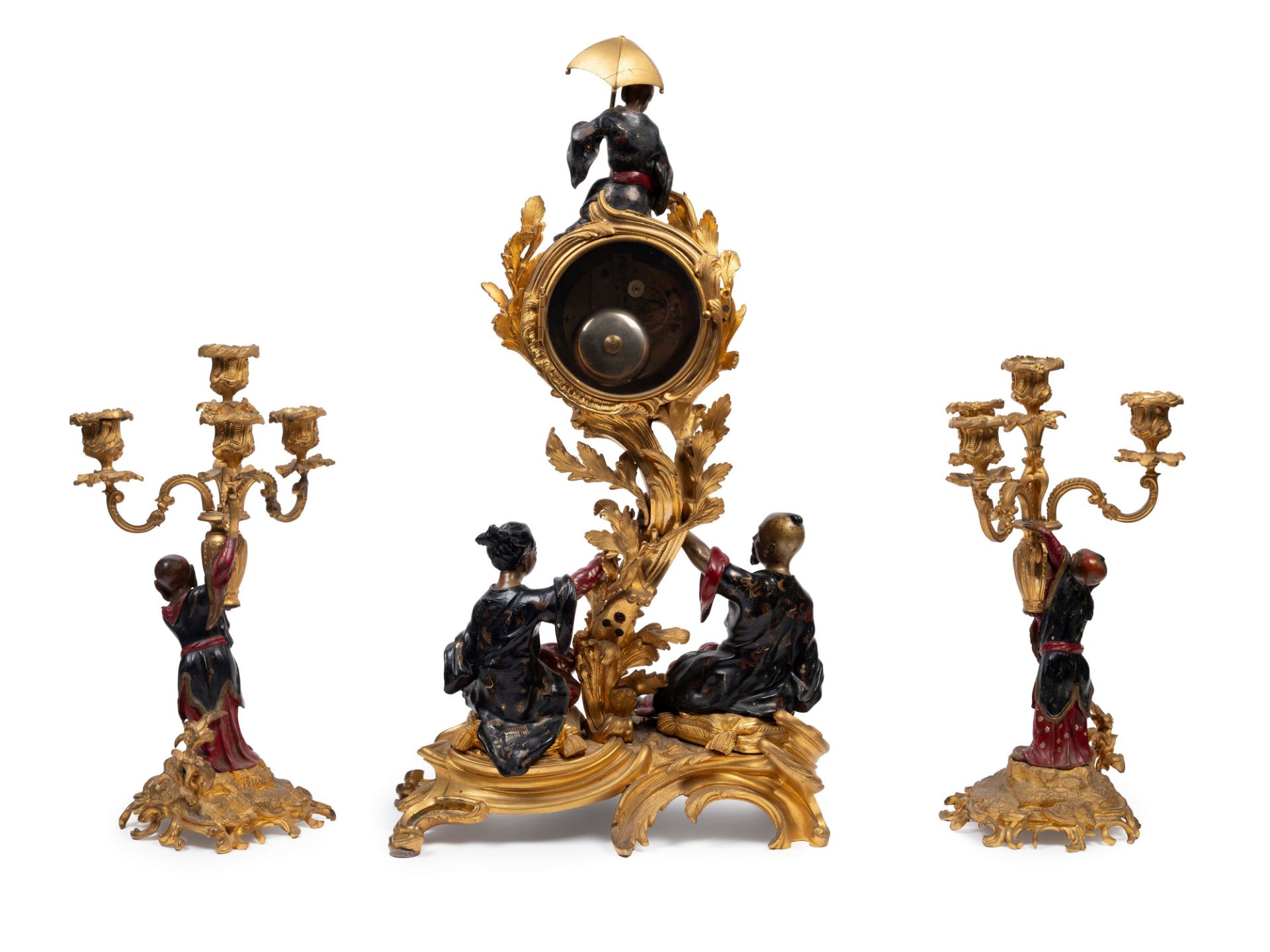 ORIENTALIST BRONZE TRIPTYCH, 19th century - Bild 2 aus 4