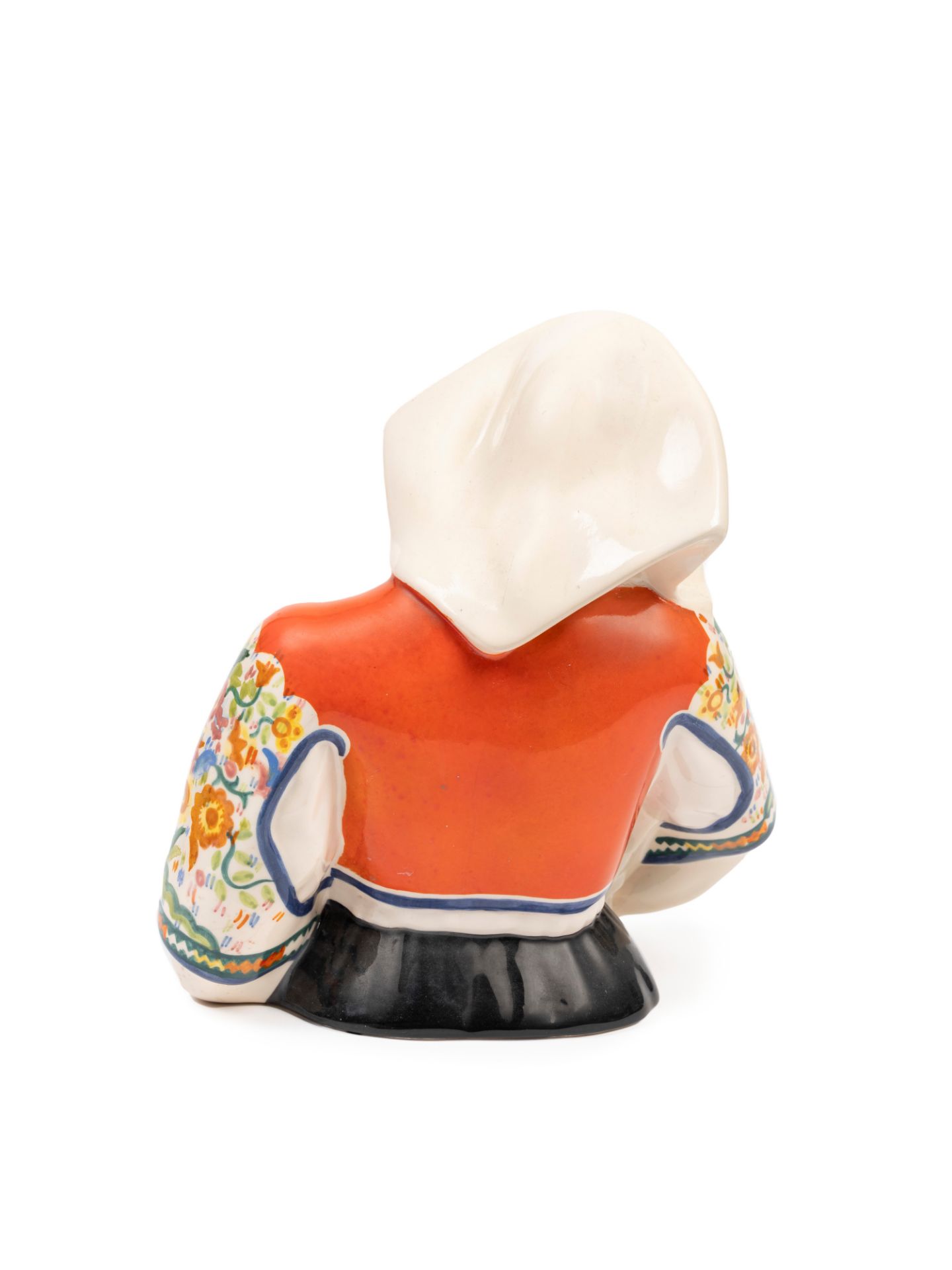 POLYCHROME EARTHENWARE SCULPTURE DEPICTING SARDINIAN MOTHERHOOD, Turin, 20th century - Bild 2 aus 3