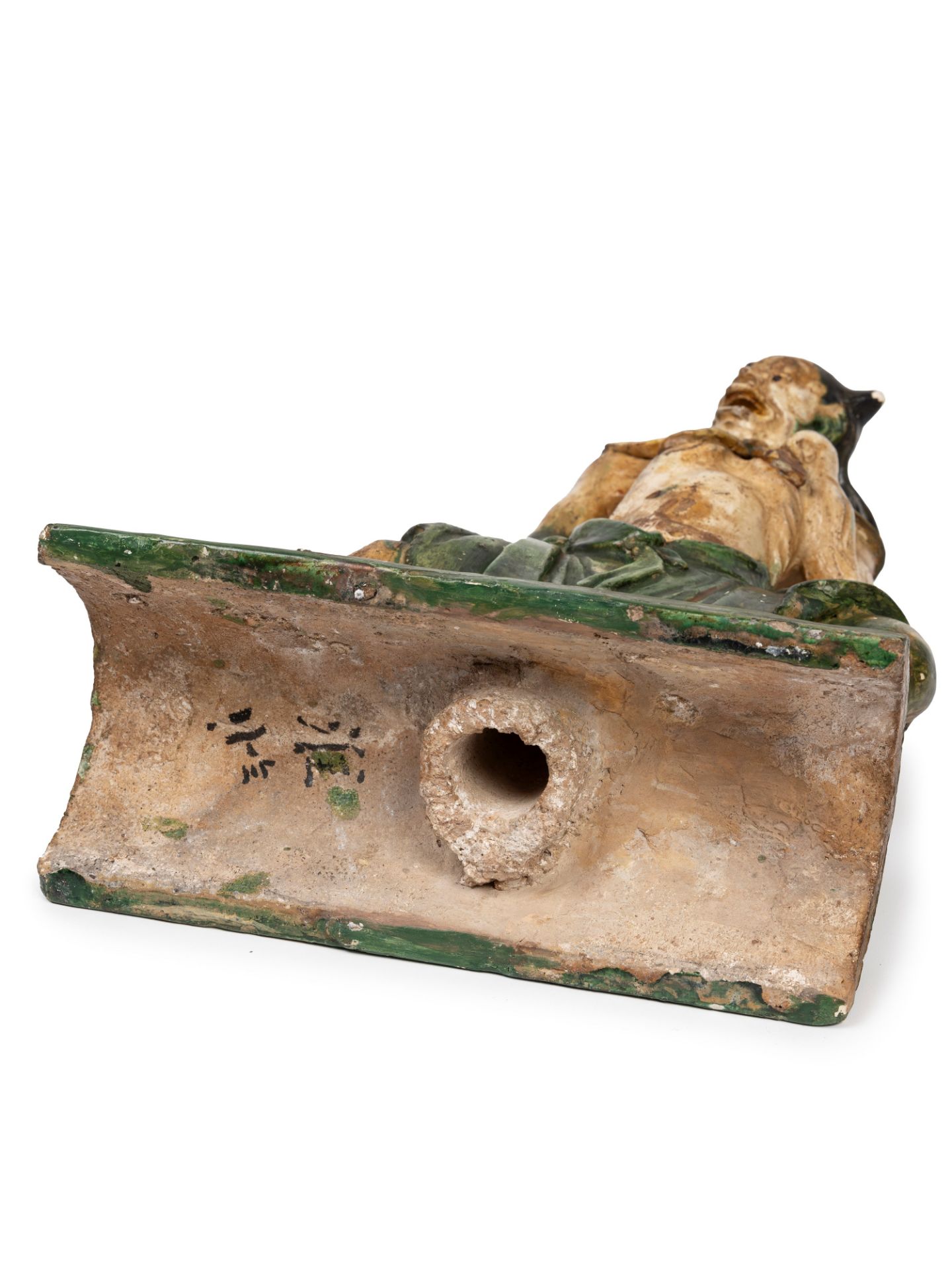 A 'SANCAI' EARTHENWARE RIDGE-TILE , China, Ming Dynasty (1368-1644) - Bild 3 aus 3