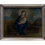 SORROWFUL MADONNA WITH SYMBOLS OF THE PASSION, Italian School, 18th century