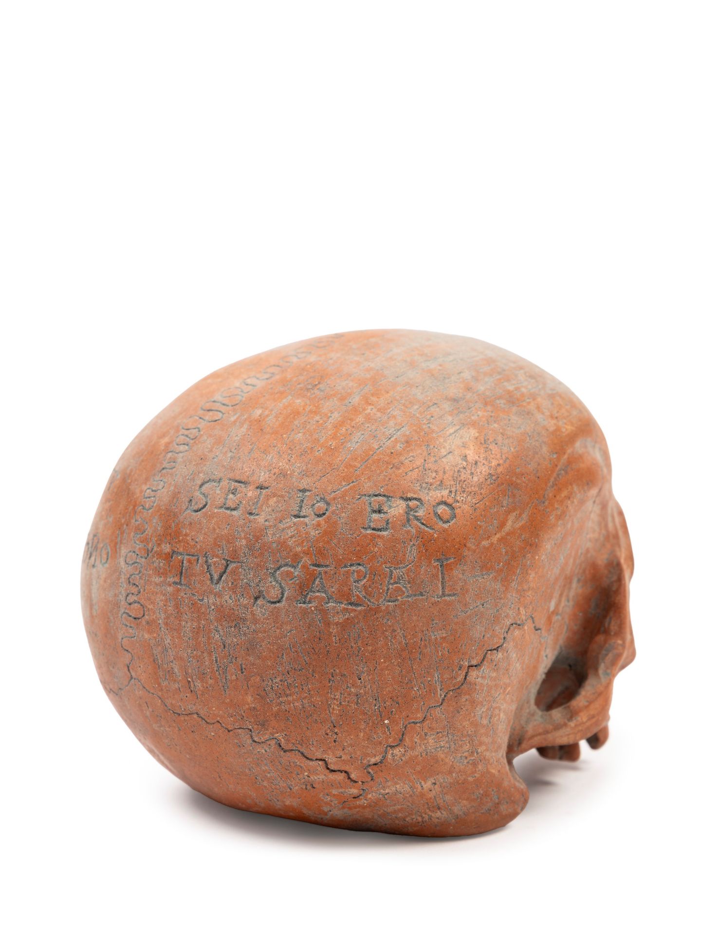 TERRACOTTA SKULL, - Bild 3 aus 4