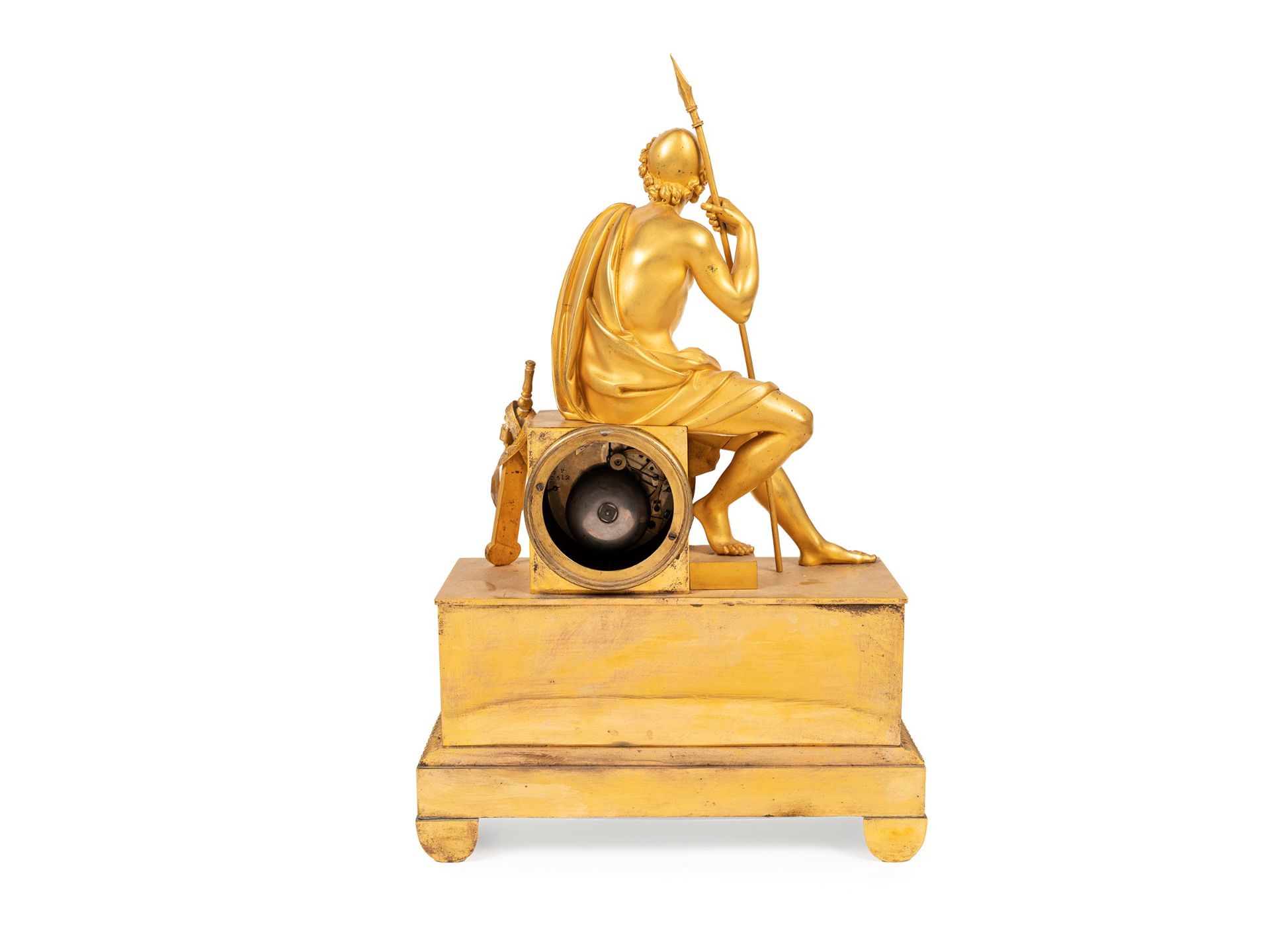 GILT BRONZE CLOCK DEPICTING ODYSSEUS, Early 19th century - Bild 2 aus 4
