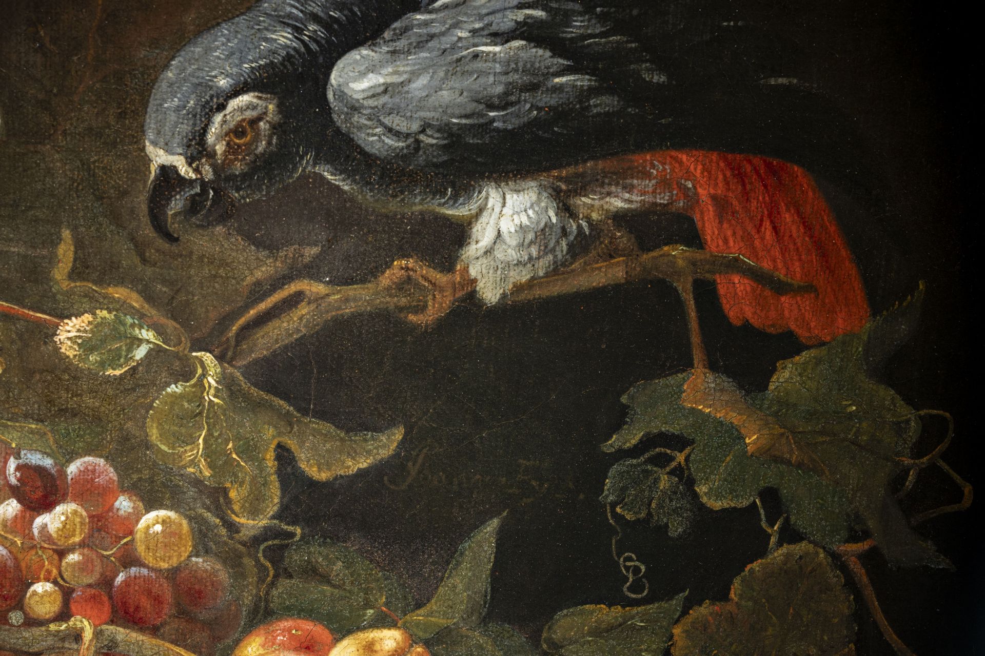 PAIR OF STILL LIFES WITH FRUIT AND ANIMALS, 17th century - Bild 9 aus 12
