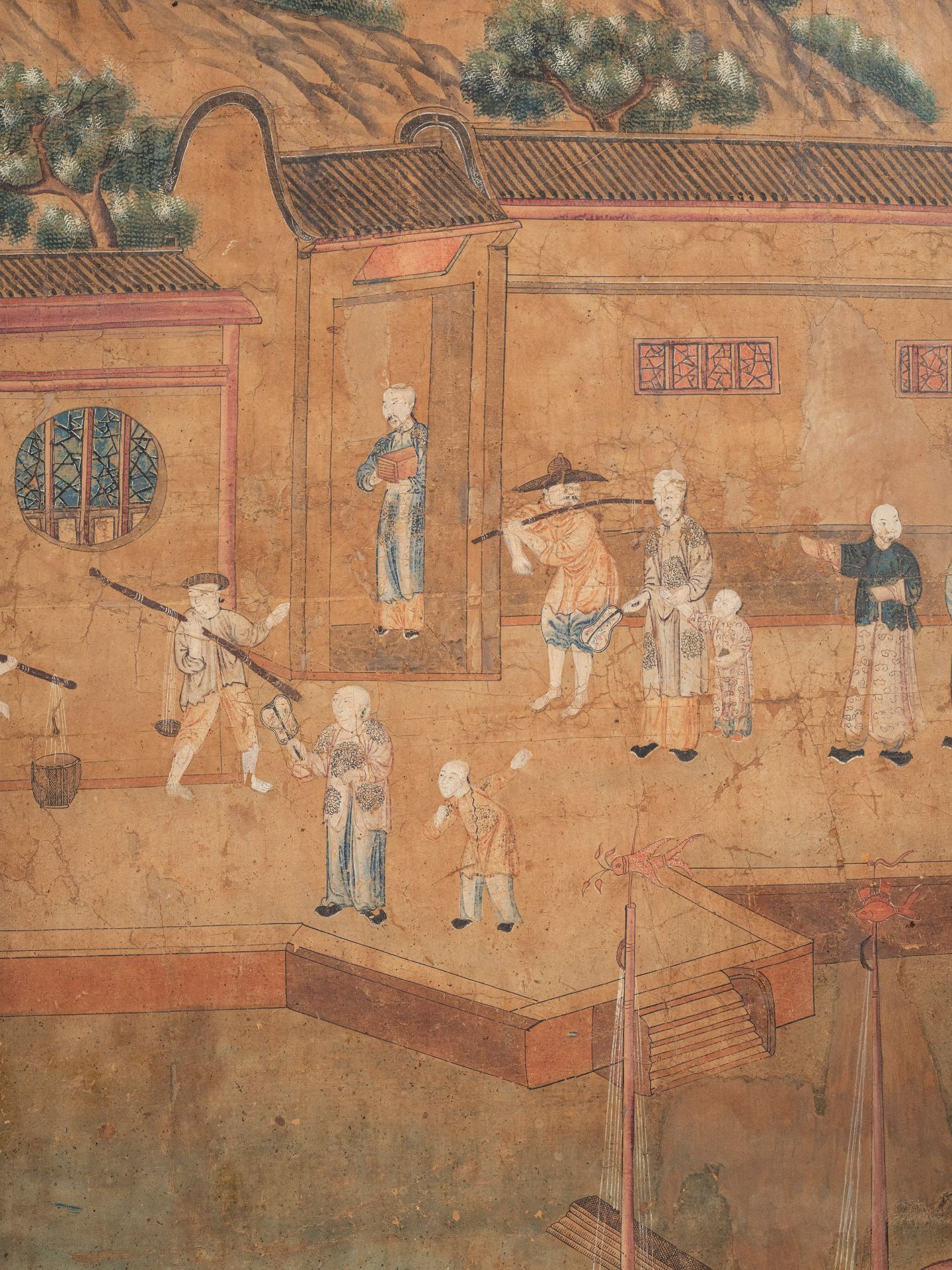 SEVENTEEN LARGE PANELS ON PAPER, China, Qing dynasty, 18th century - Bild 12 aus 27
