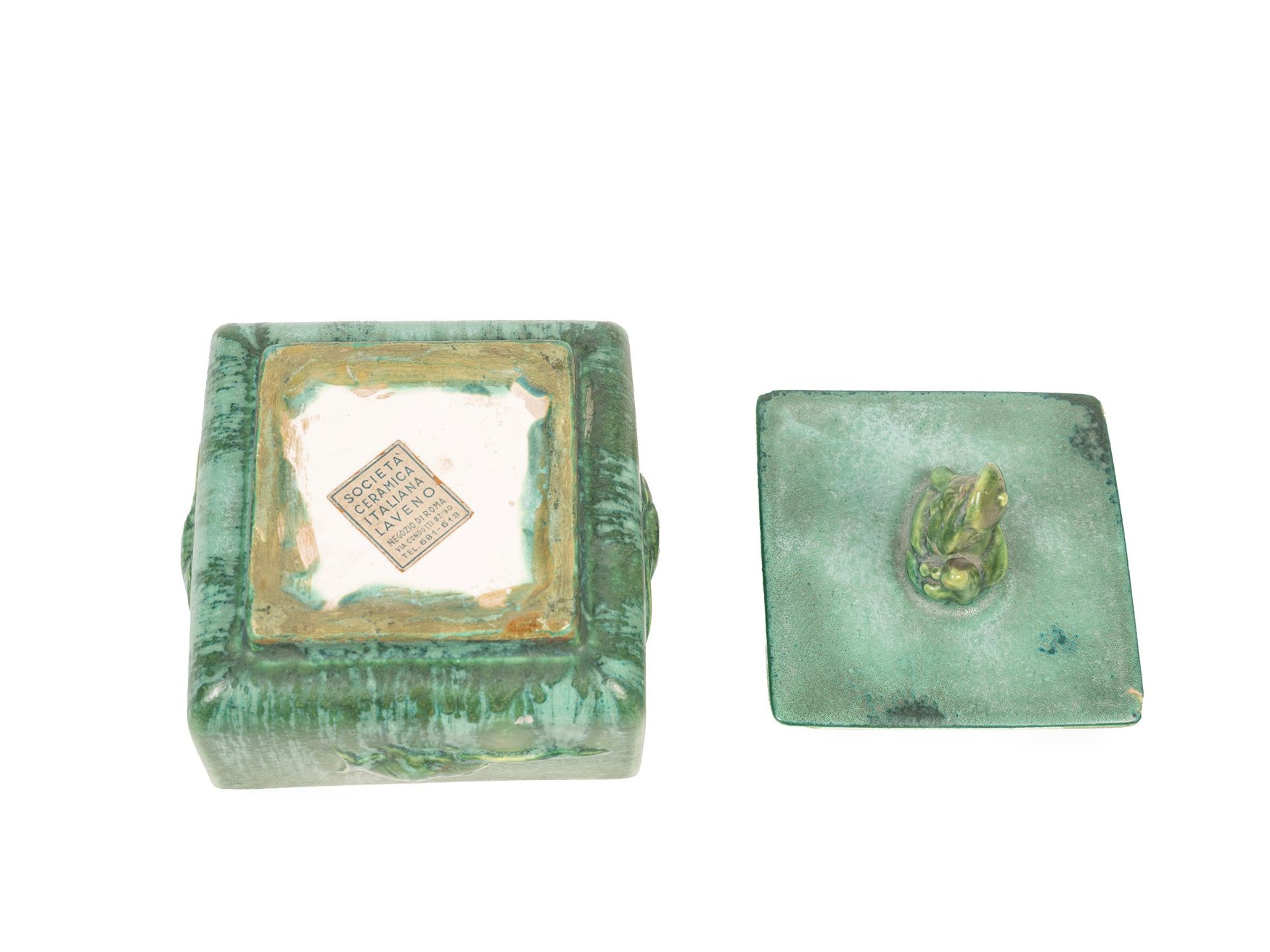 A CERAMIC BOX, Laveno Manufacture, 20th century - Bild 3 aus 3