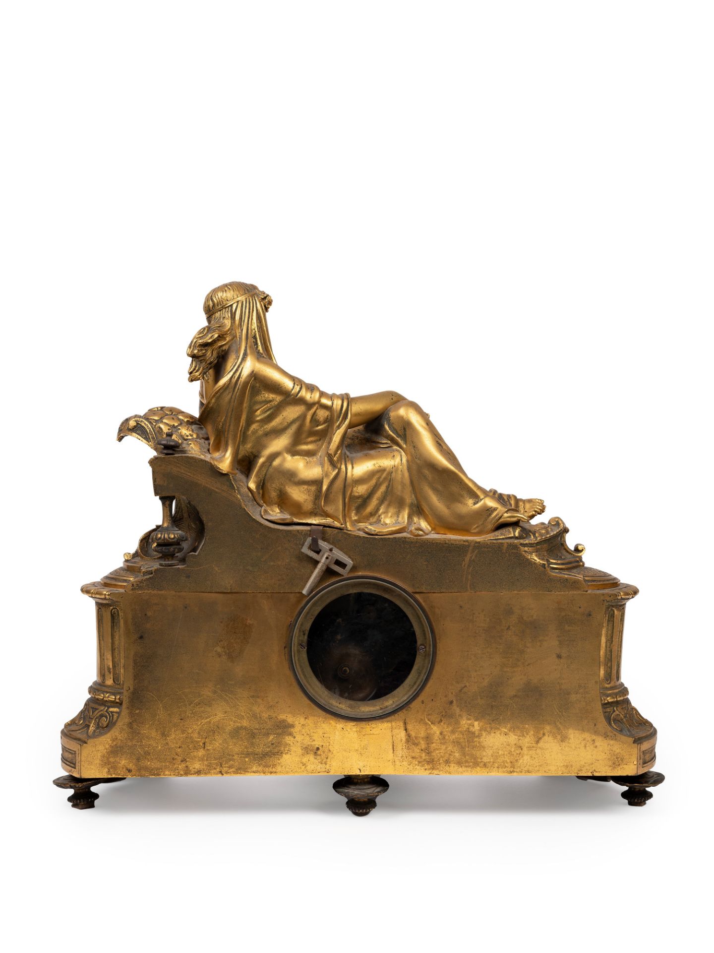 A GILT BRONZE CLOCK, France, 19th century - Bild 5 aus 5
