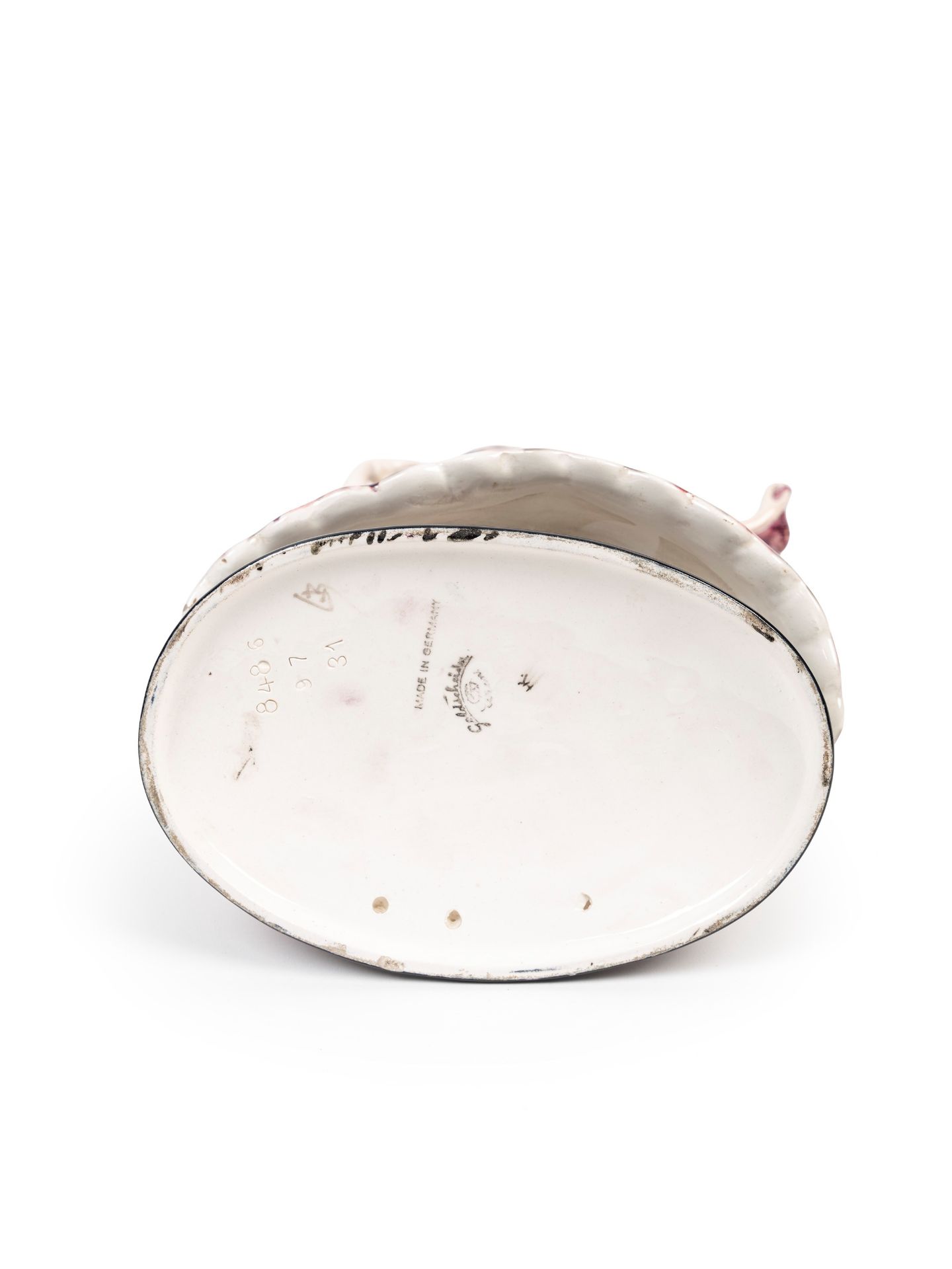 POLYCHROME EARTHENWARE SCULPTURE DEPICTING LITTLE LADY, Turin, 20th century - Bild 3 aus 3