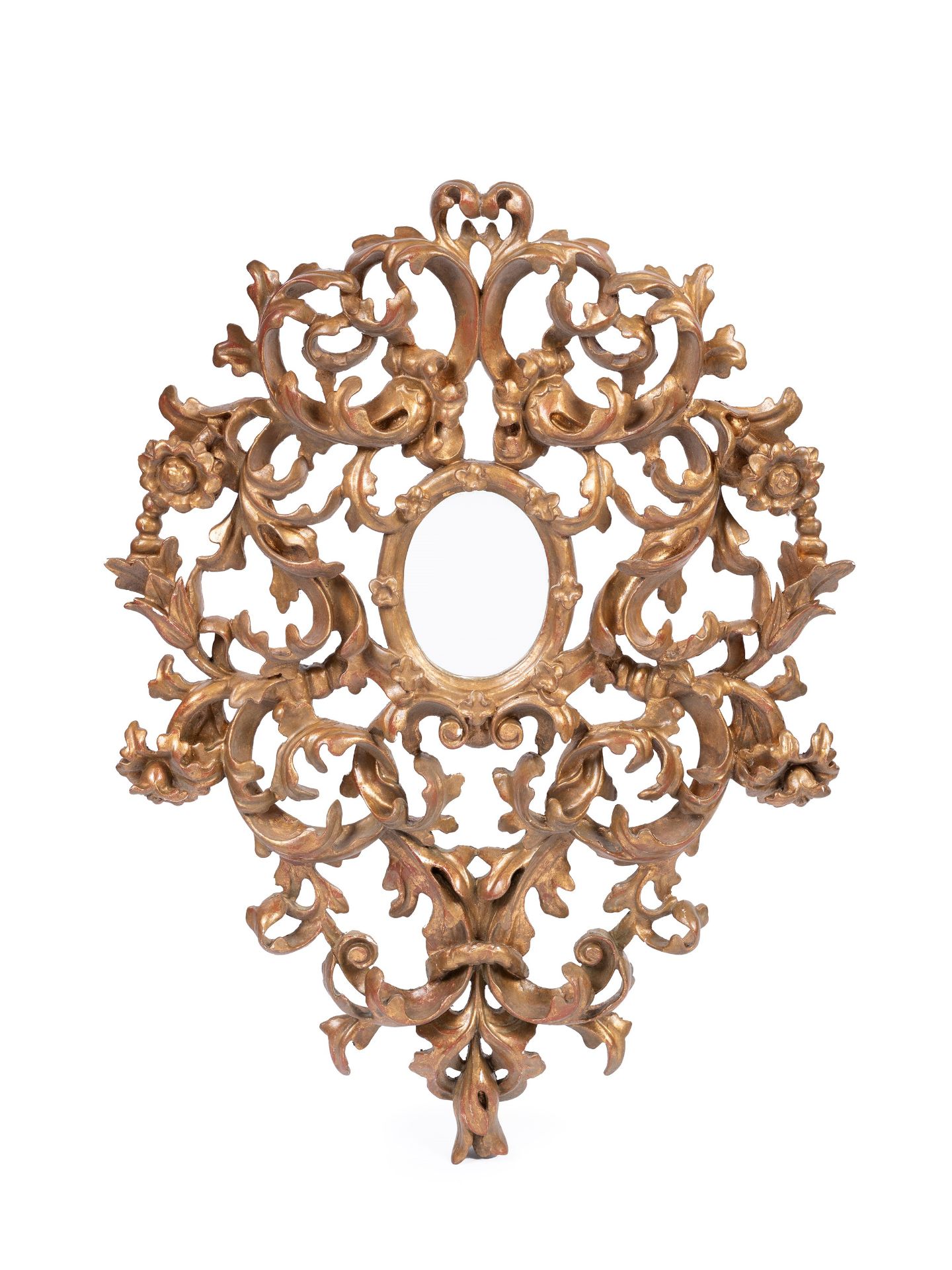 A CARVED AND GILT WOODEN FRAME, Tuscany, 19th century