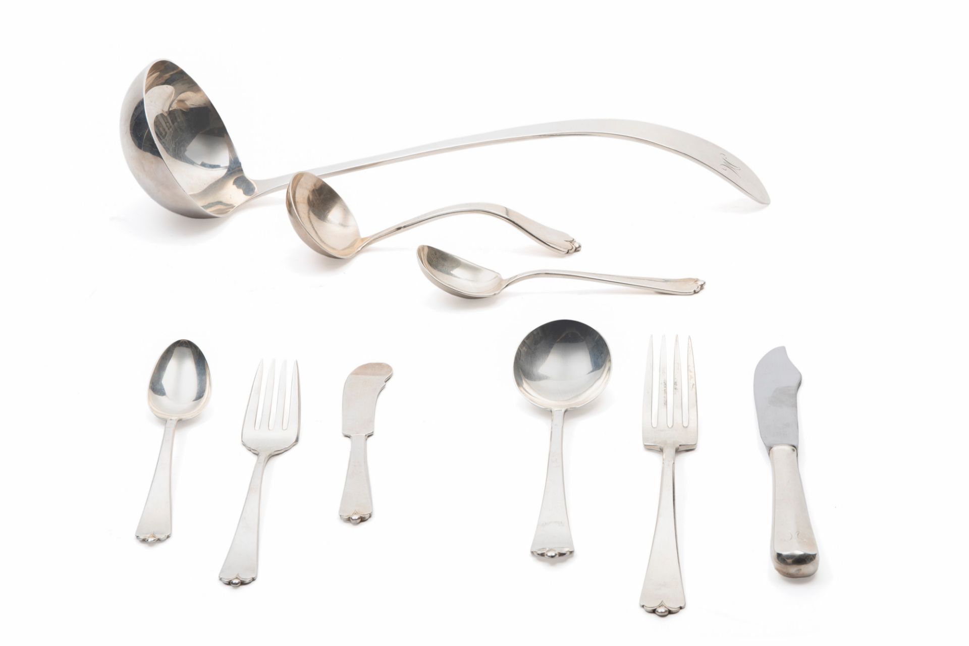 Cartier  â€œLOTUSâ€ FLATWARE SET, Early 20th century - Bild 3 aus 4