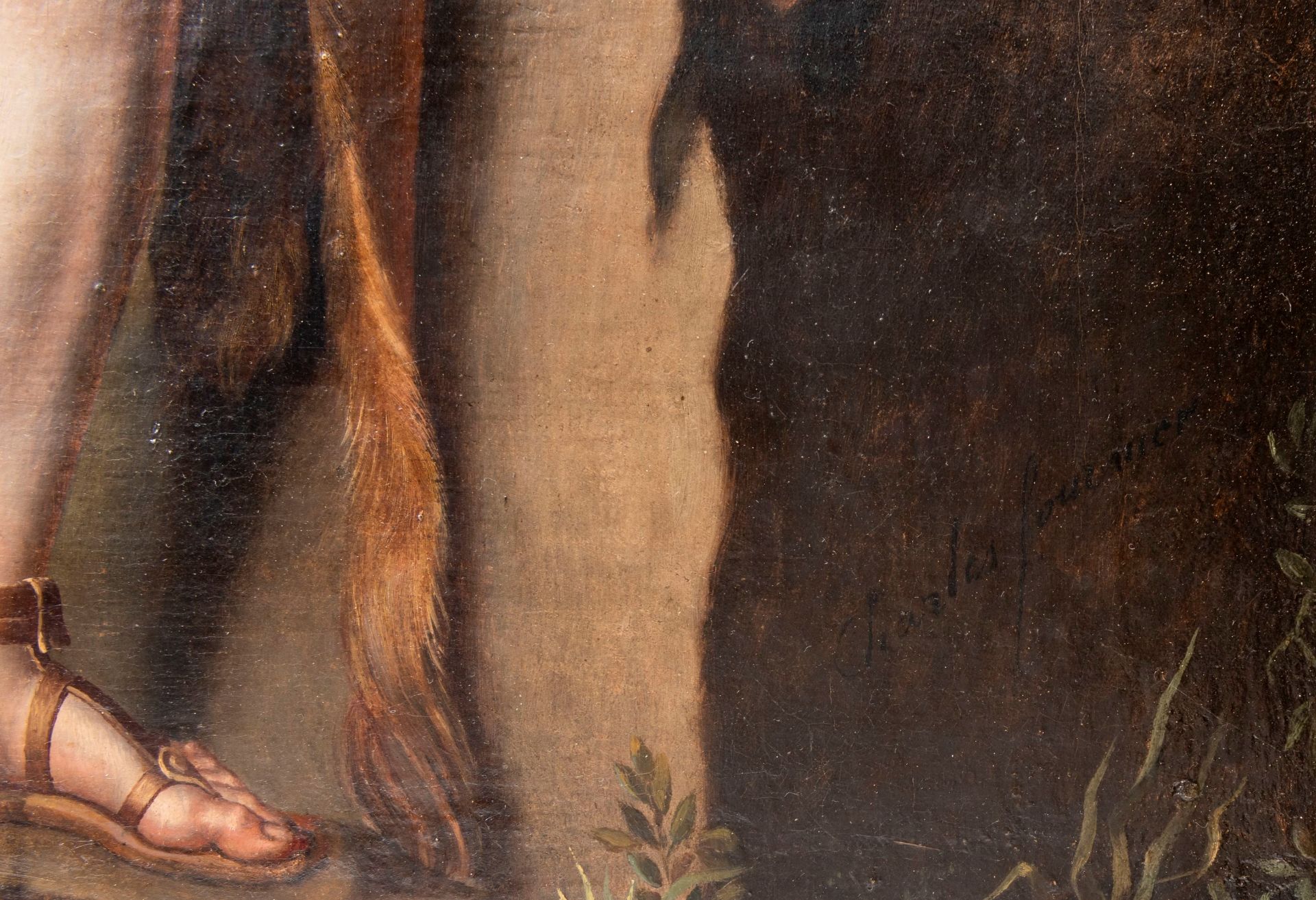 SHEPHERD WITH LION AND GOAT SKIN, - Bild 3 aus 4