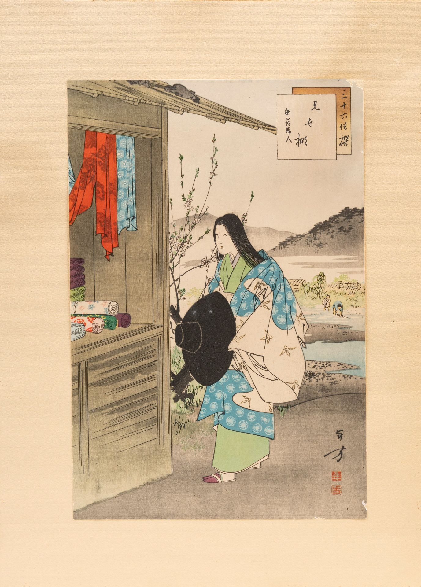 SIX UKUYO-E WOODBLOCK, Japan, Meiji period (1868-1912) - Bild 5 aus 7