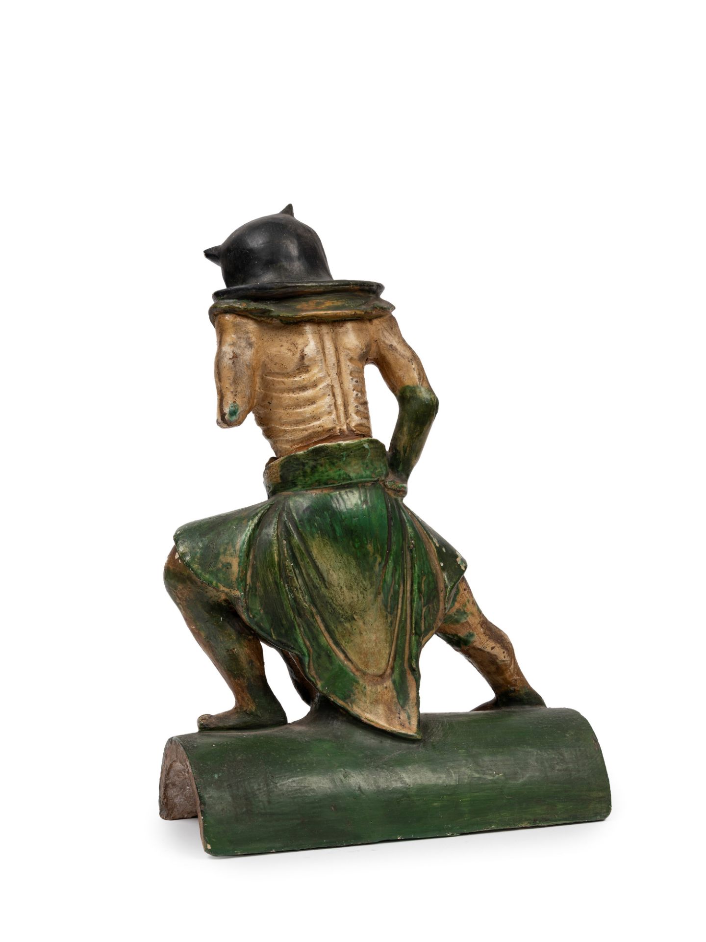 A 'SANCAI' EARTHENWARE RIDGE-TILE , China, Ming Dynasty (1368-1644) - Bild 2 aus 3