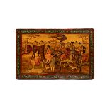 LACQUERED PAPIER-MÃ‚CHÃ‰ MIRROR CASE, Iran, 19th century