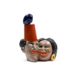 ABYSSINIANS IN POLYCHROME CERAMIC, MGA MANUFACTURE, 1930sâ€“40s