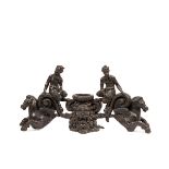 A RARE BRONZE ANDIRONS, Venice, 16th century