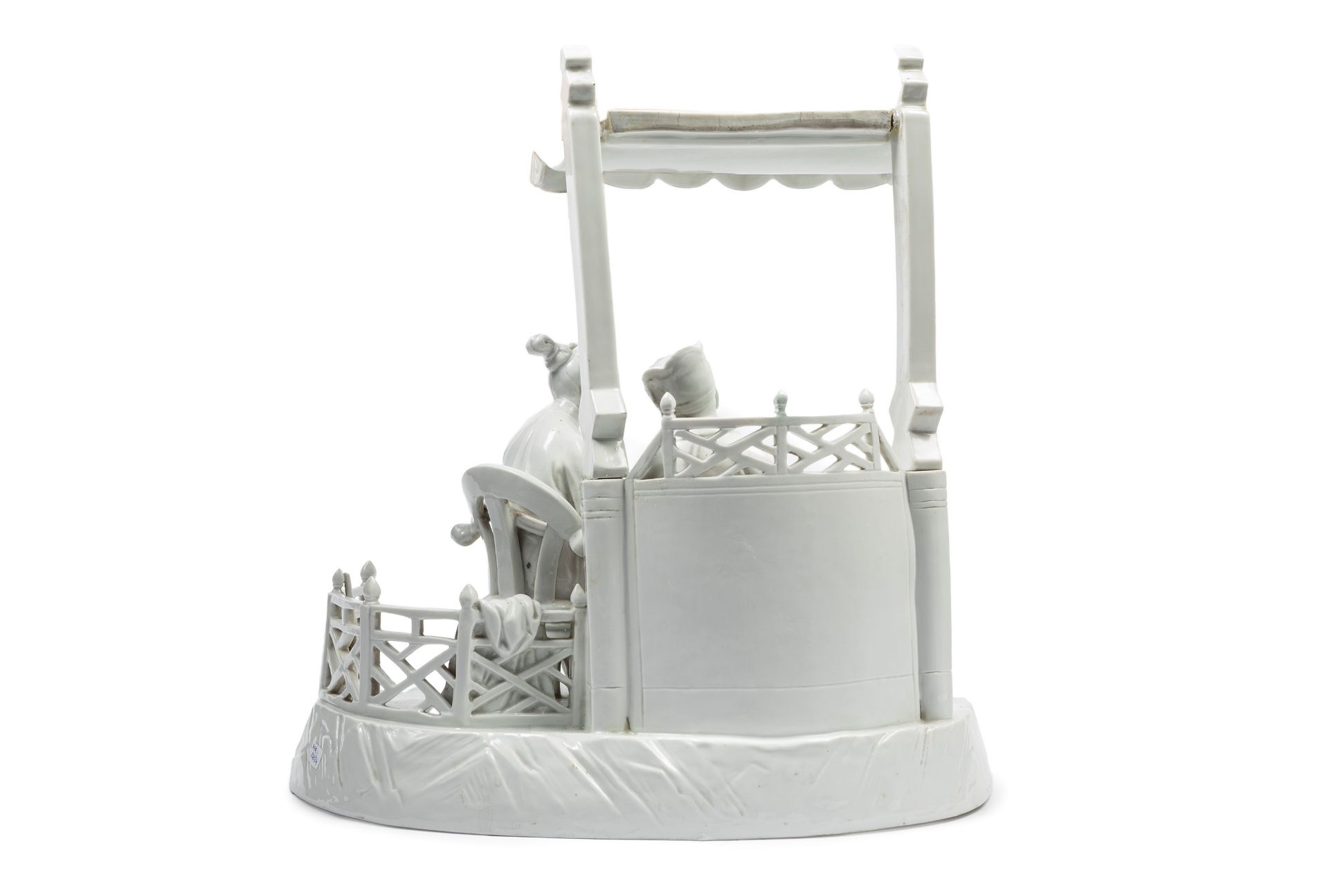 PORCELAIN SCULPTURAL GROUP, Samson, XIX secolo - Bild 2 aus 2