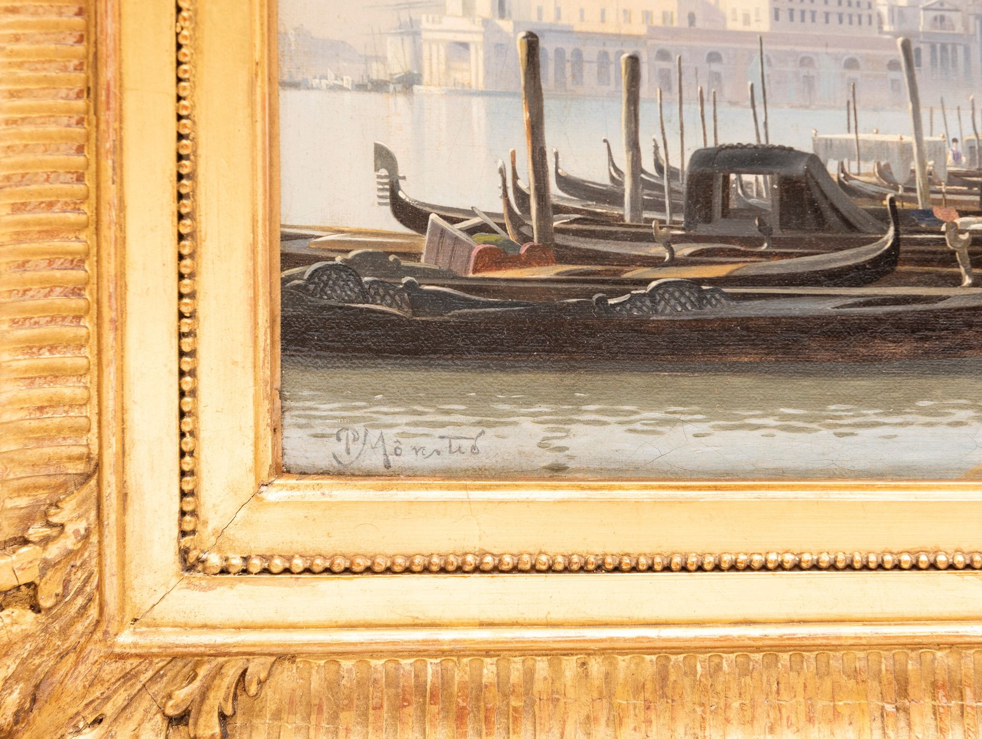 VIEW OF VENICE AND PUNTA DELLA DOGANA, Late 19th / early 20th century - Bild 3 aus 3