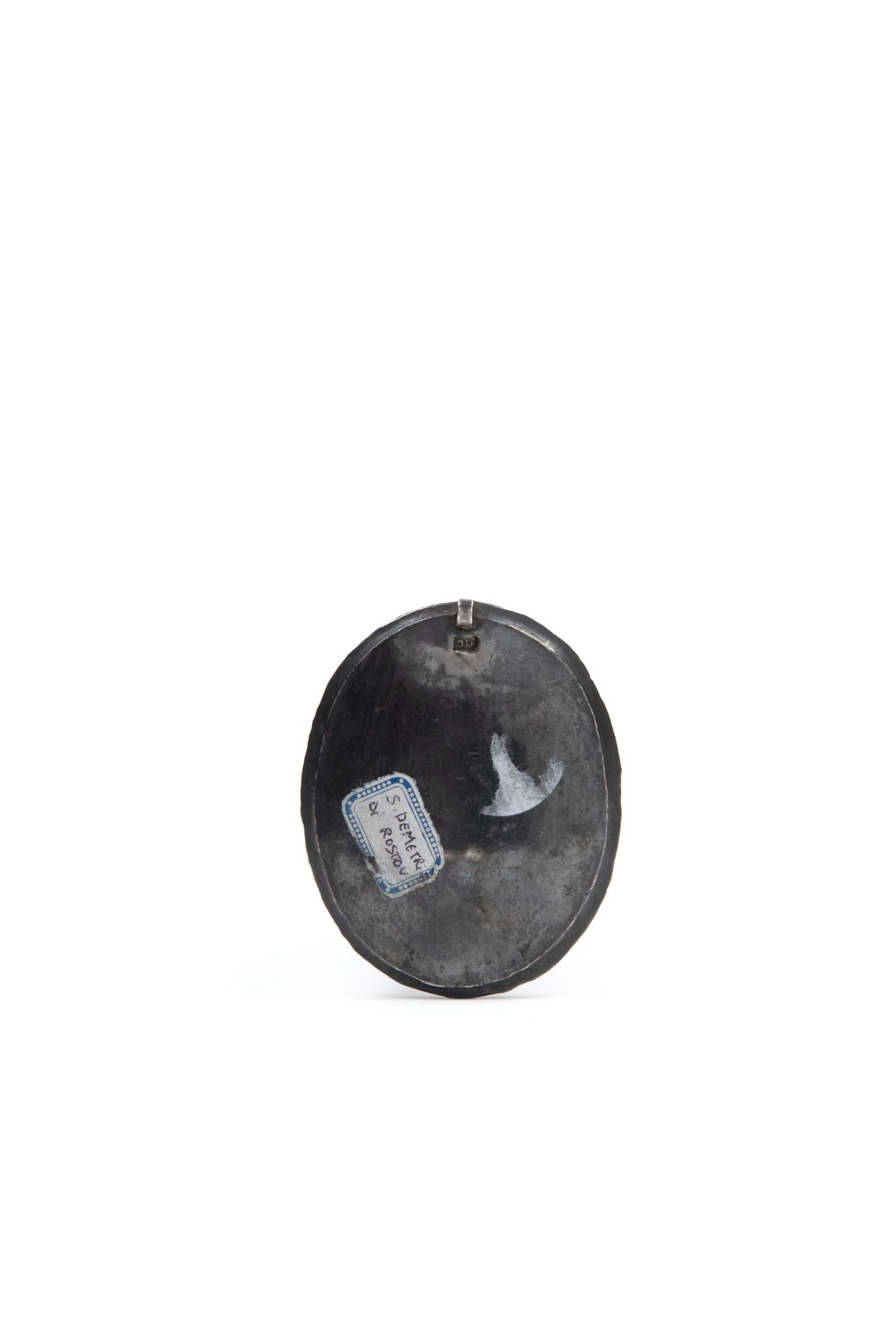 SILVER AND ENAMEL PLAQUE DEPICTING SAINT DEMETRIUS, Russia, 19th century - Bild 2 aus 2