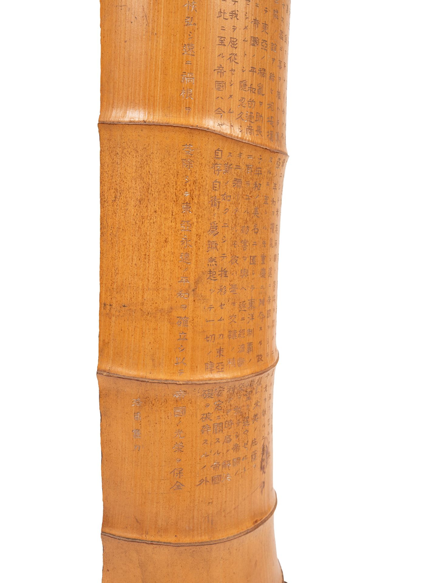 A BAMBOO CANE WITH INSCRIPTIONS, China, Qing dynasty (1644-1911) - Bild 3 aus 4