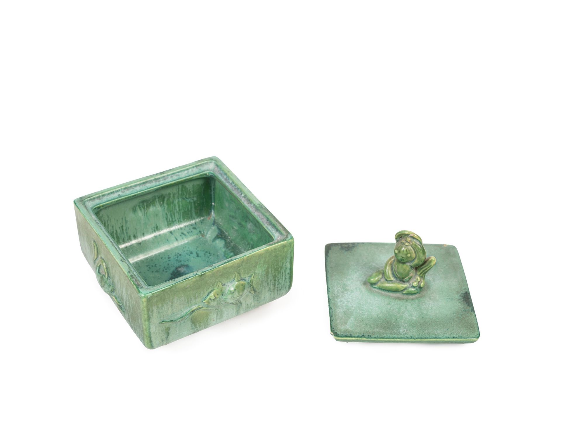 A CERAMIC BOX, Laveno Manufacture, 20th century - Bild 2 aus 3