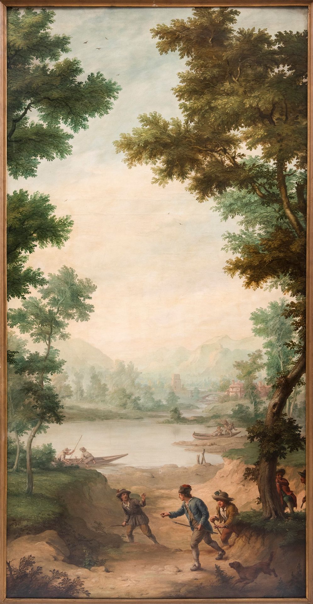 HUNTING SCENE, h cm 126 - Bild 2 aus 6