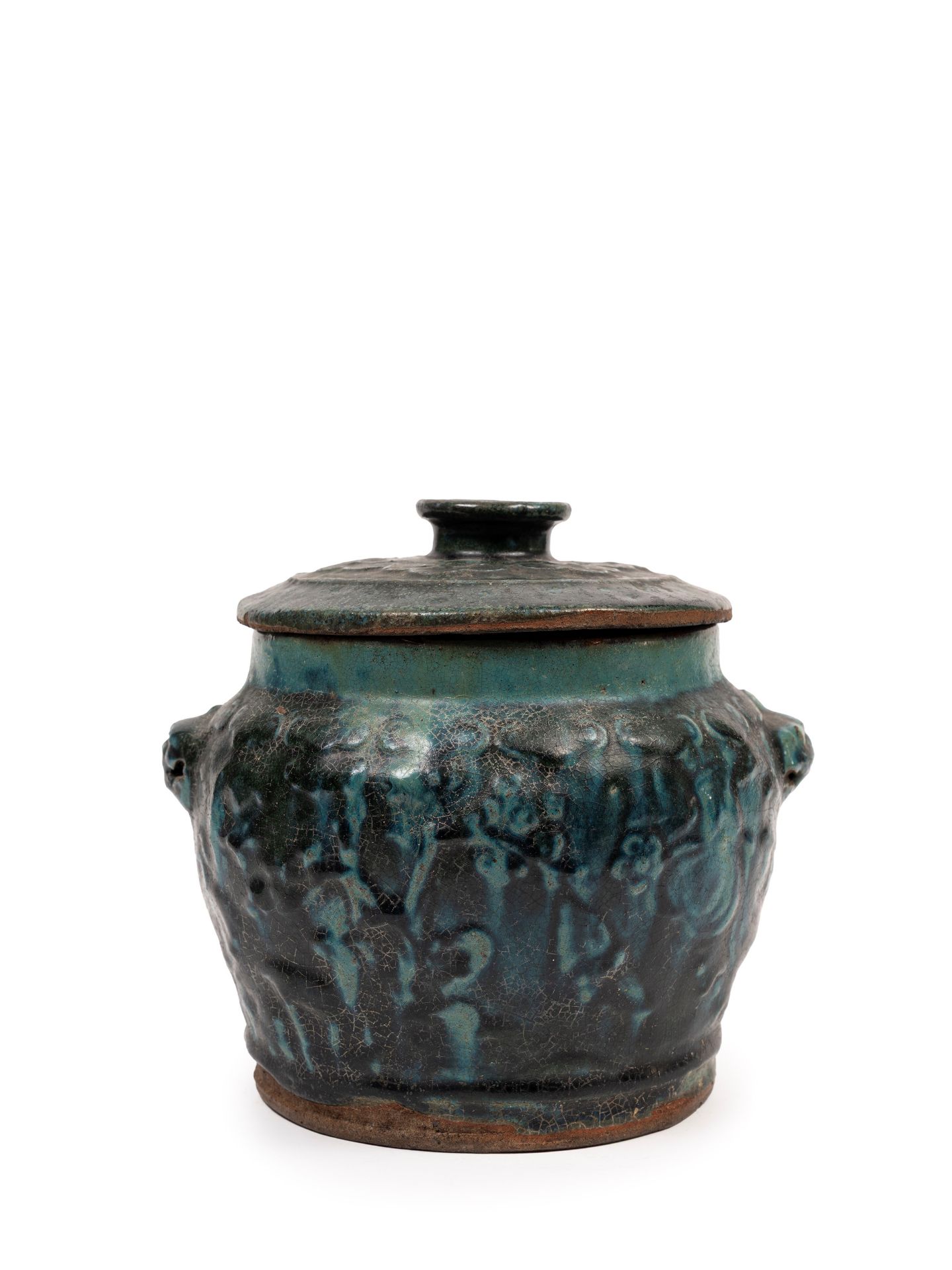 GLAZED CERAMIC VASE, China, 17th century - Bild 2 aus 3