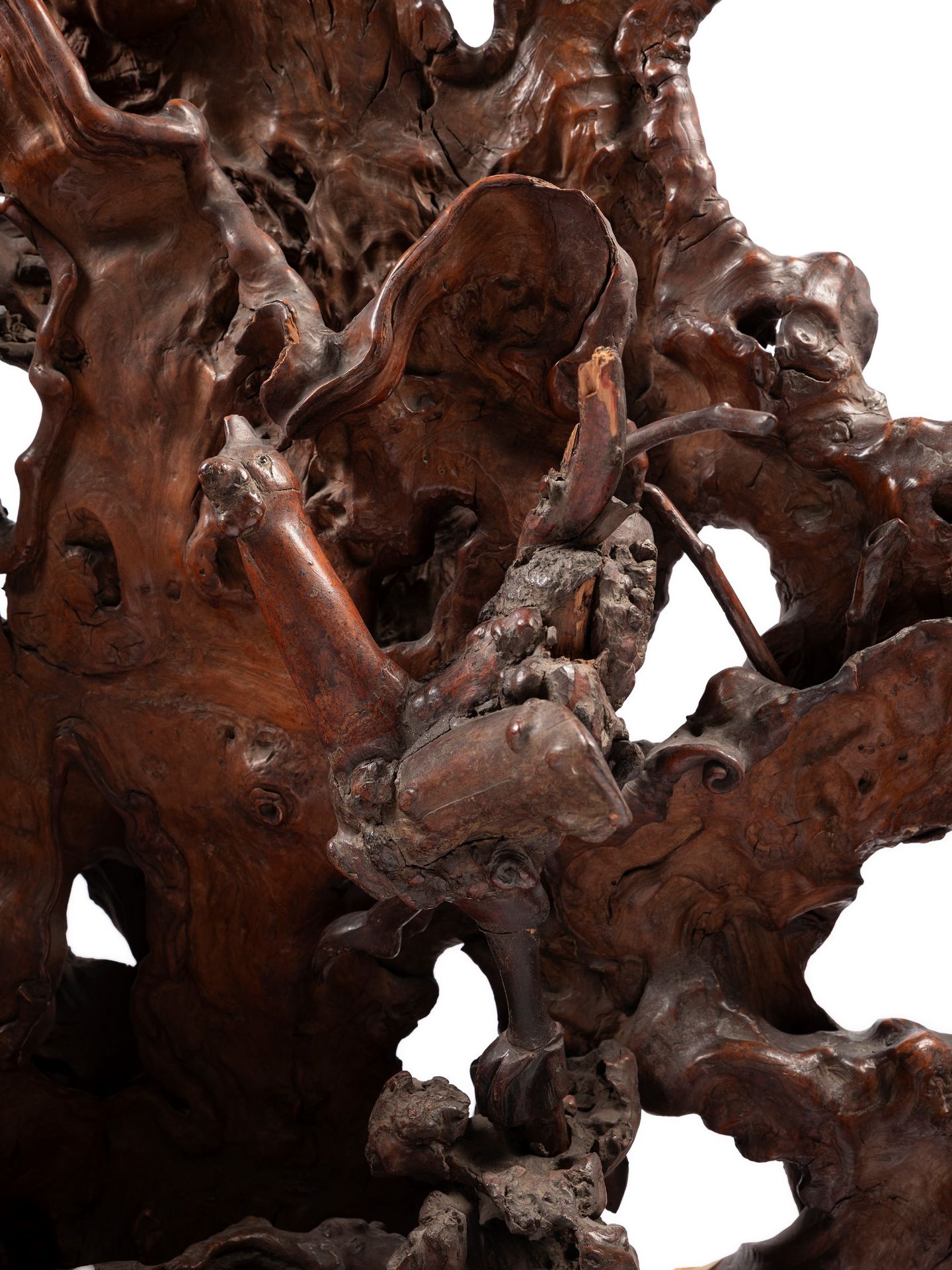 A WOODEN SCULPTURE, China, Qing dynasty (1644-1911) - Bild 4 aus 5