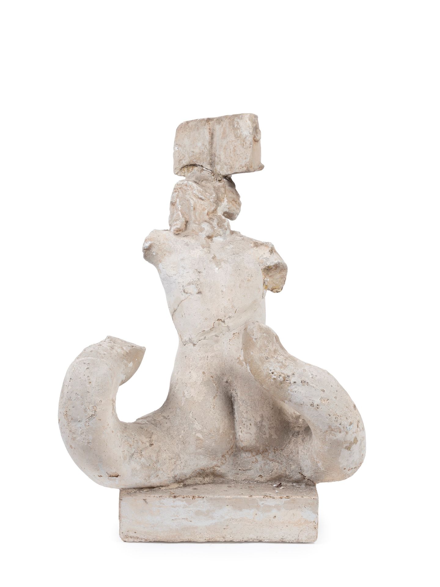 STUCCO SCULPTURE DEPICTING A MERMAID, 19th century - Bild 2 aus 2