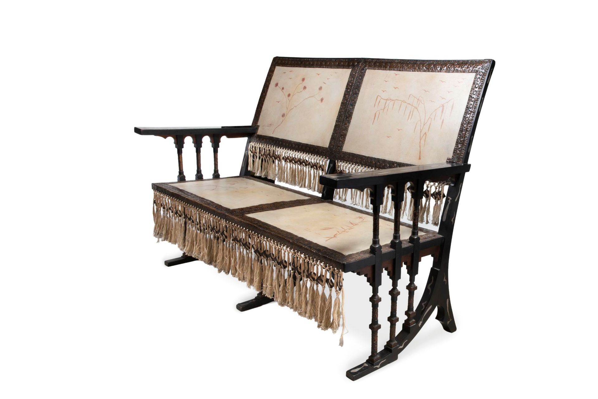 RARE TWO-SEAT SETTEE, Around 1905 - Bild 2 aus 7