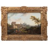 VIEW OF ROME WITH THE CAMPO VACCINO TOWARDS THE CAPITOLINE HILL,