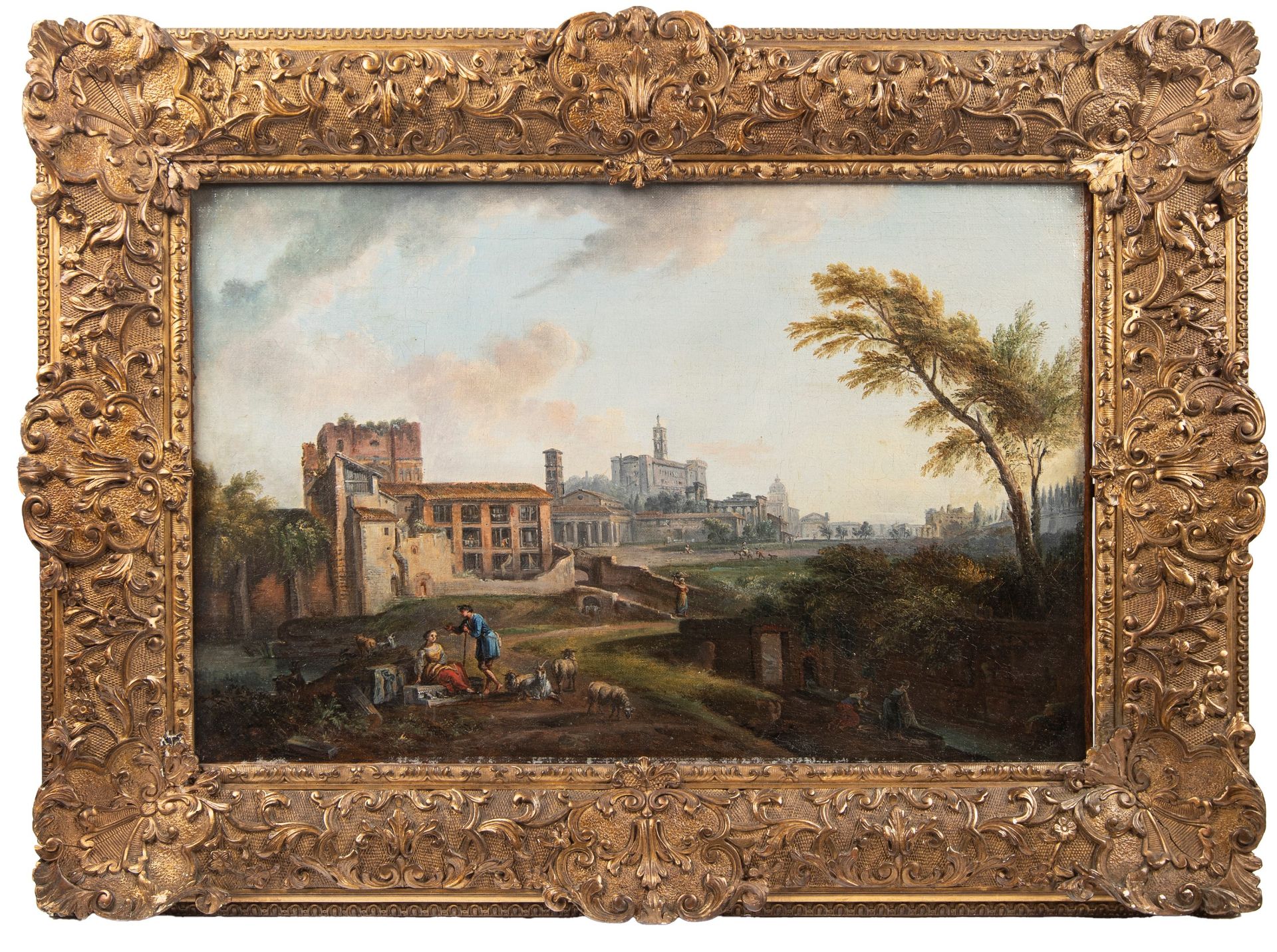 VIEW OF ROME WITH THE CAMPO VACCINO TOWARDS THE CAPITOLINE HILL,